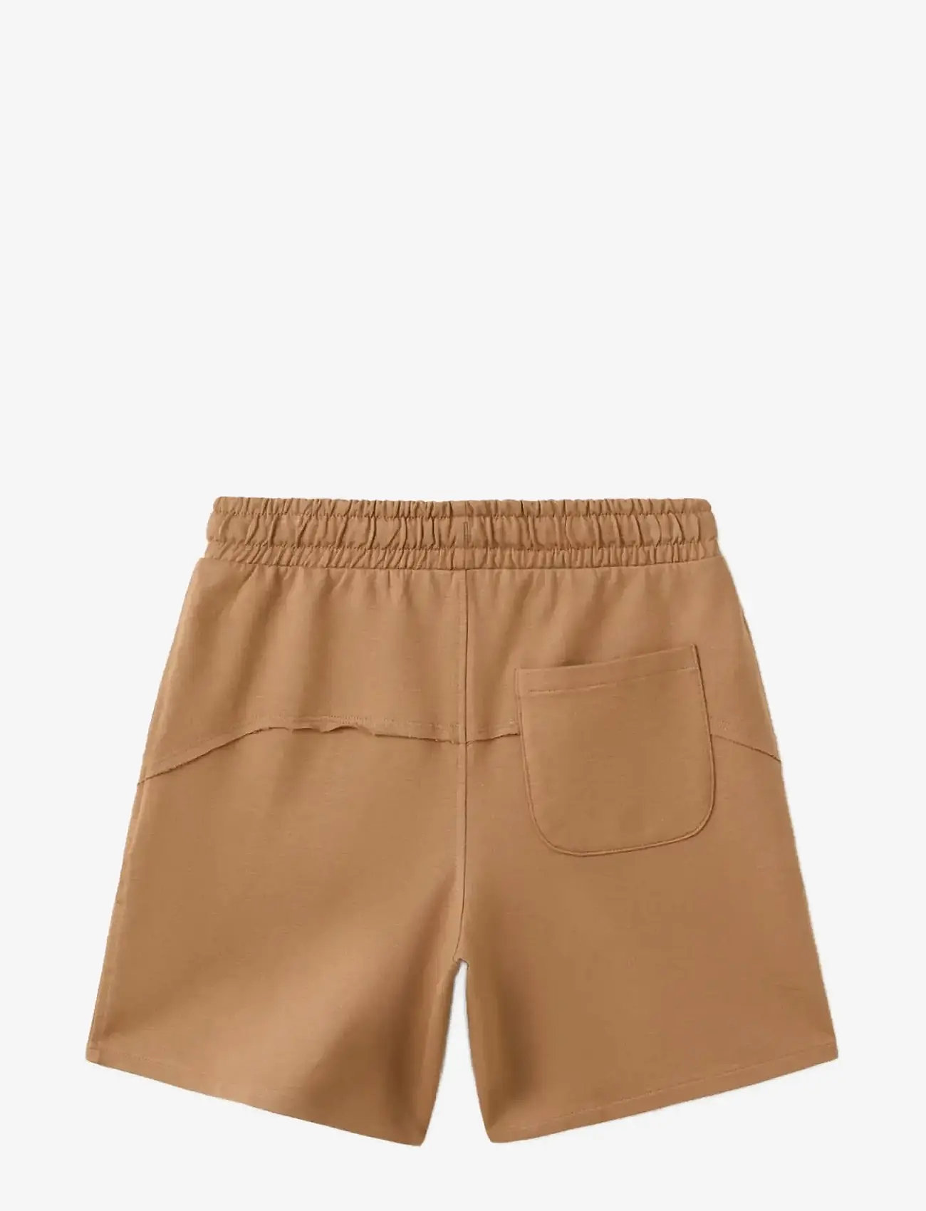 Mango - Cotton shorts with drawstring - sweatshorts - medium brown - 1