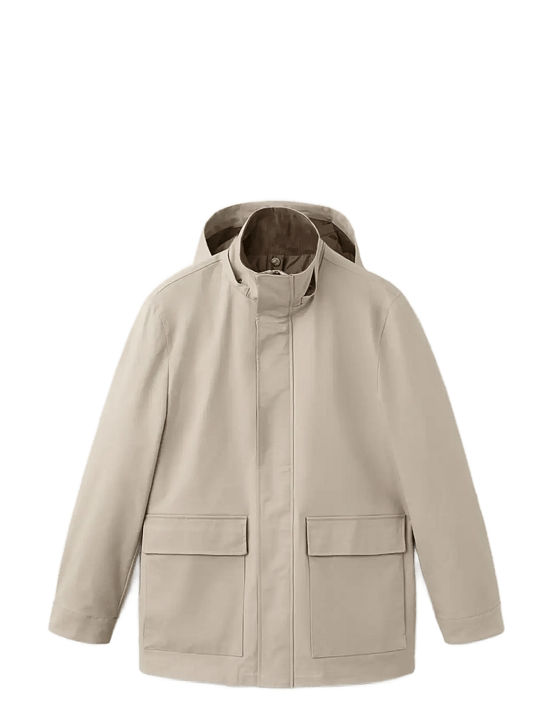 Mango - Padded parka with removable inner jacket - parkas - lt pastel brown - 1