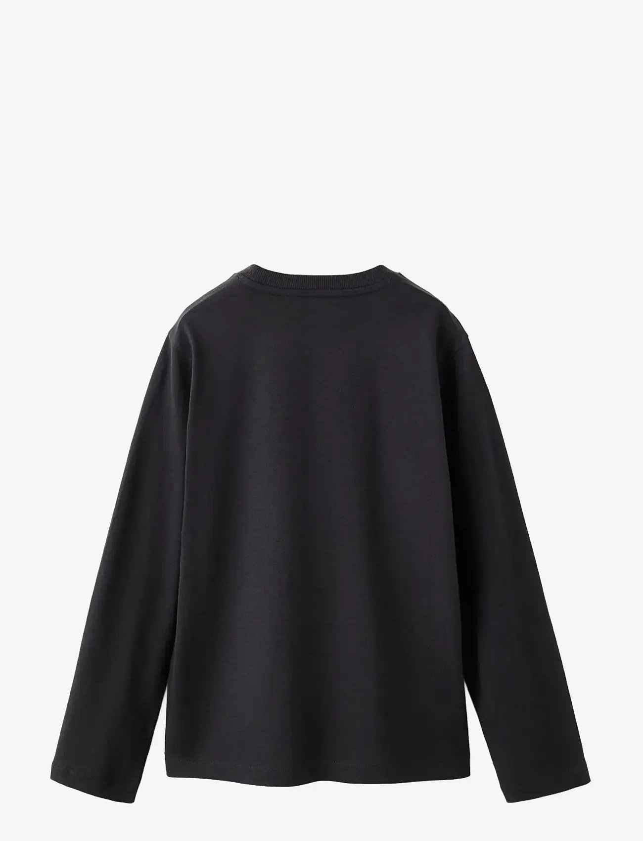 Mango - Long-sleeved t-shirt with pocket - langärmelig - black - 1