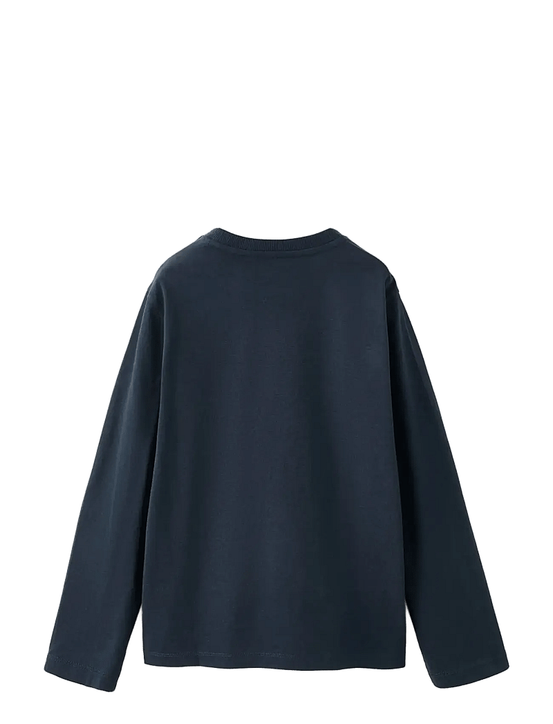 Mango - Long-sleeved t-shirt with pocket - langärmelig - navy - 1