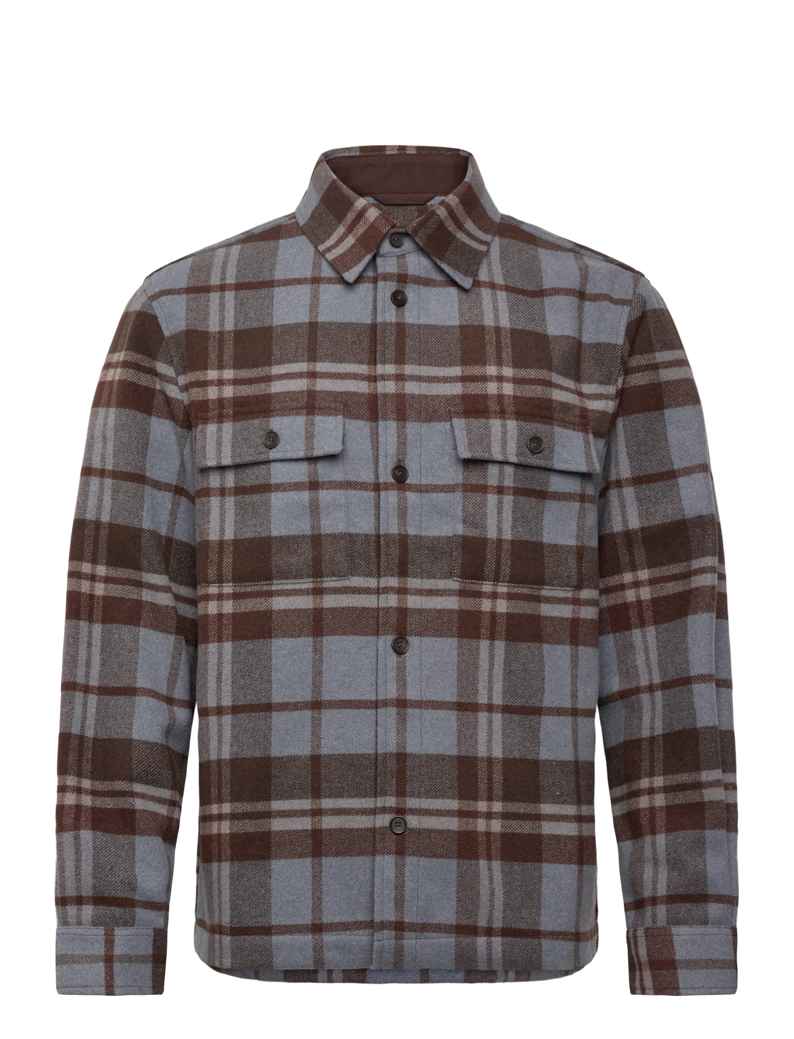 MANGO Check Overshirt With Pockets Patterned - M - Herren