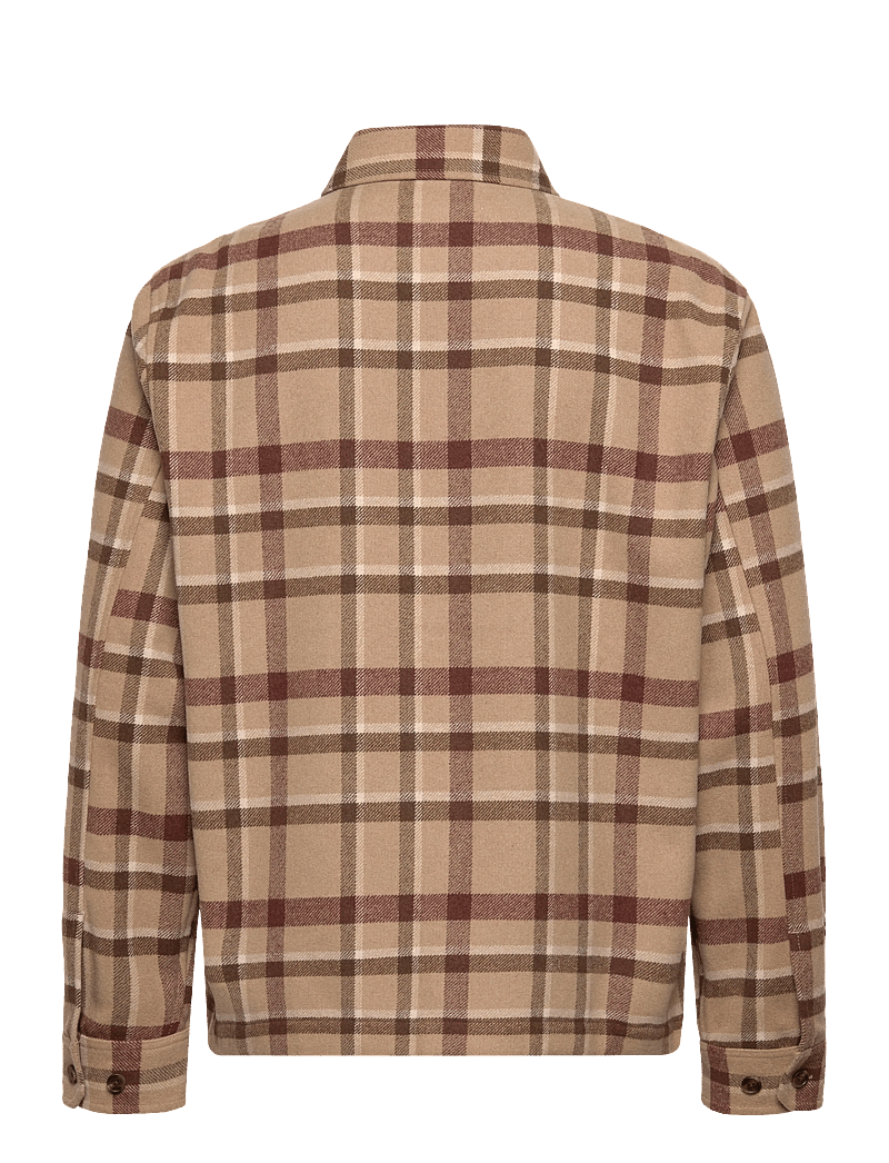 Mango - Check overshirt with pockets - flanell-hemden - medium brown - 2