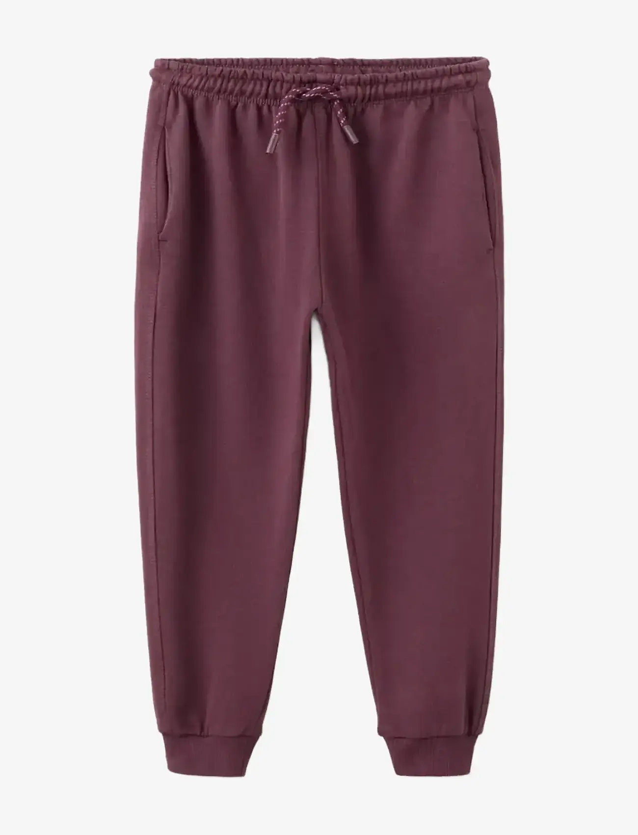 Mango - Cotton jogger-style trousers - sweatpants - dark red - 0
