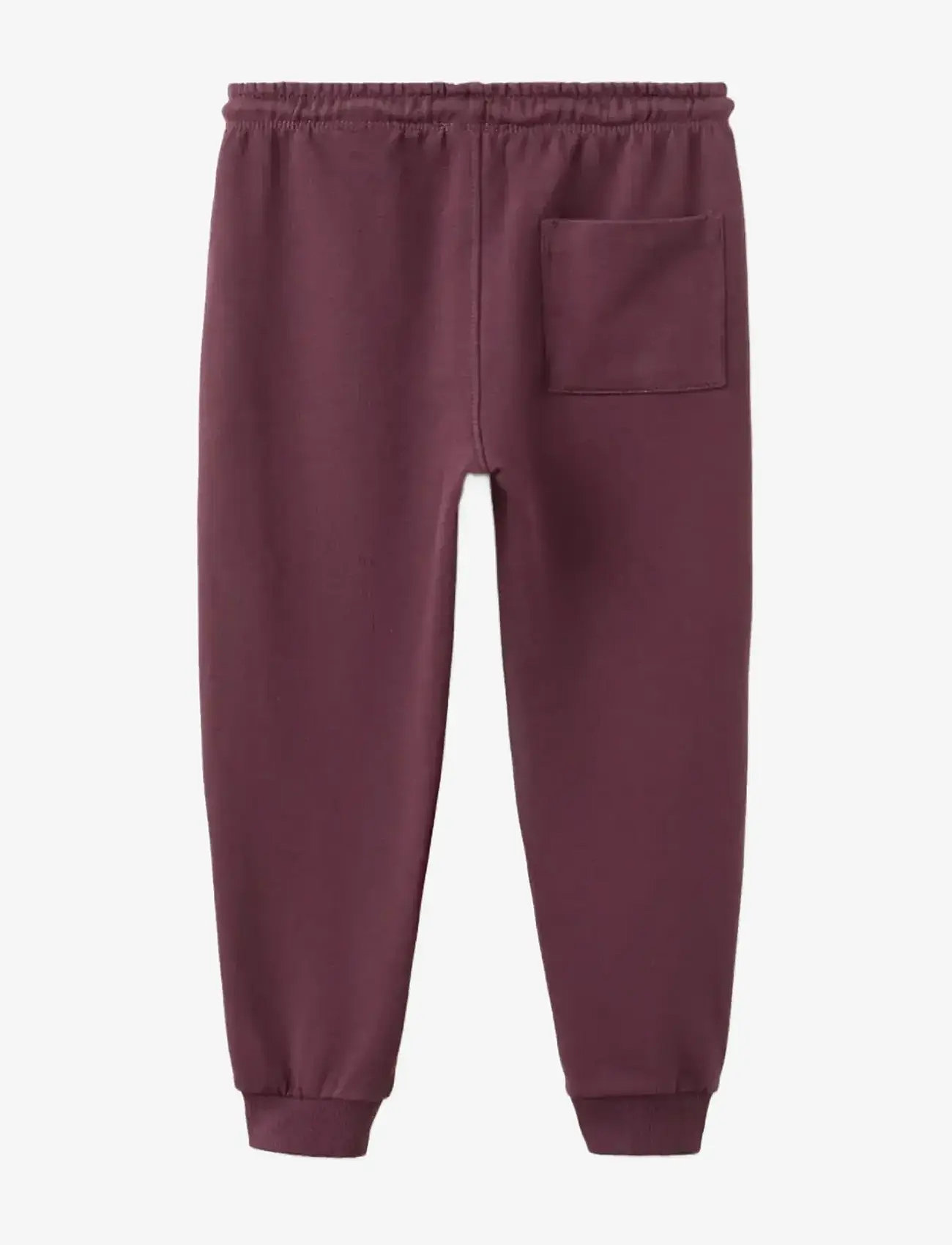 Mango - Cotton jogger-style trousers - sweatpants - dark red - 1