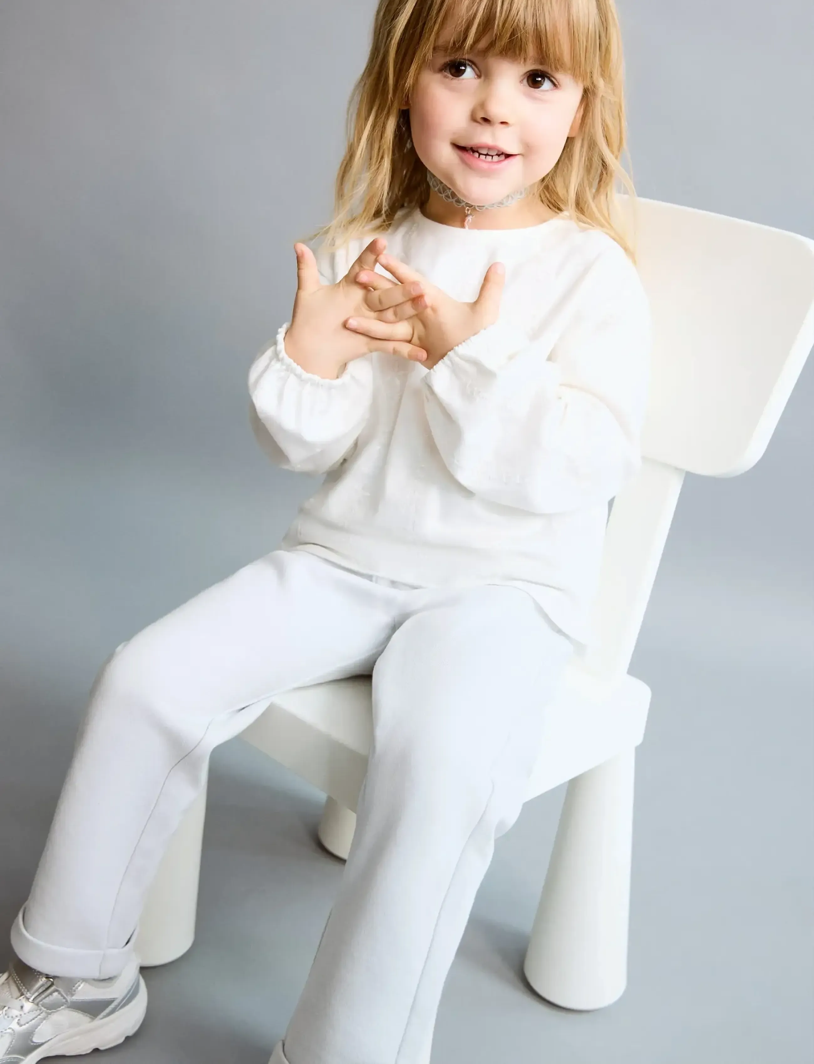 Mango Cotton Drawstring Joggers, 9-12M, Blue, Underdele > Joggingbukser, Børn