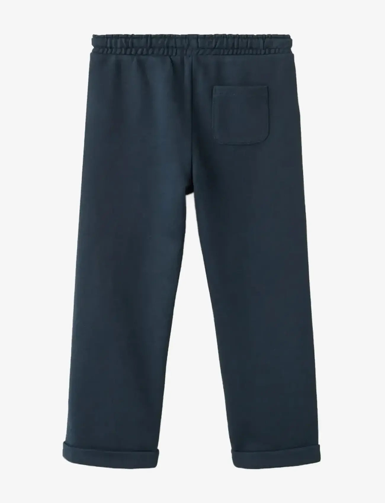 Mango - Cotton drawstring joggers - sweatpants - navy - 1