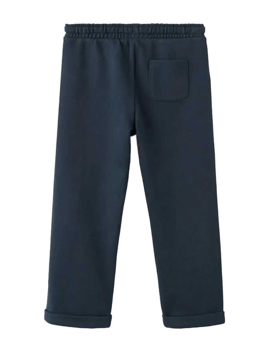 Mango - Cotton drawstring joggers - mjukisbyxor - navy - 1
