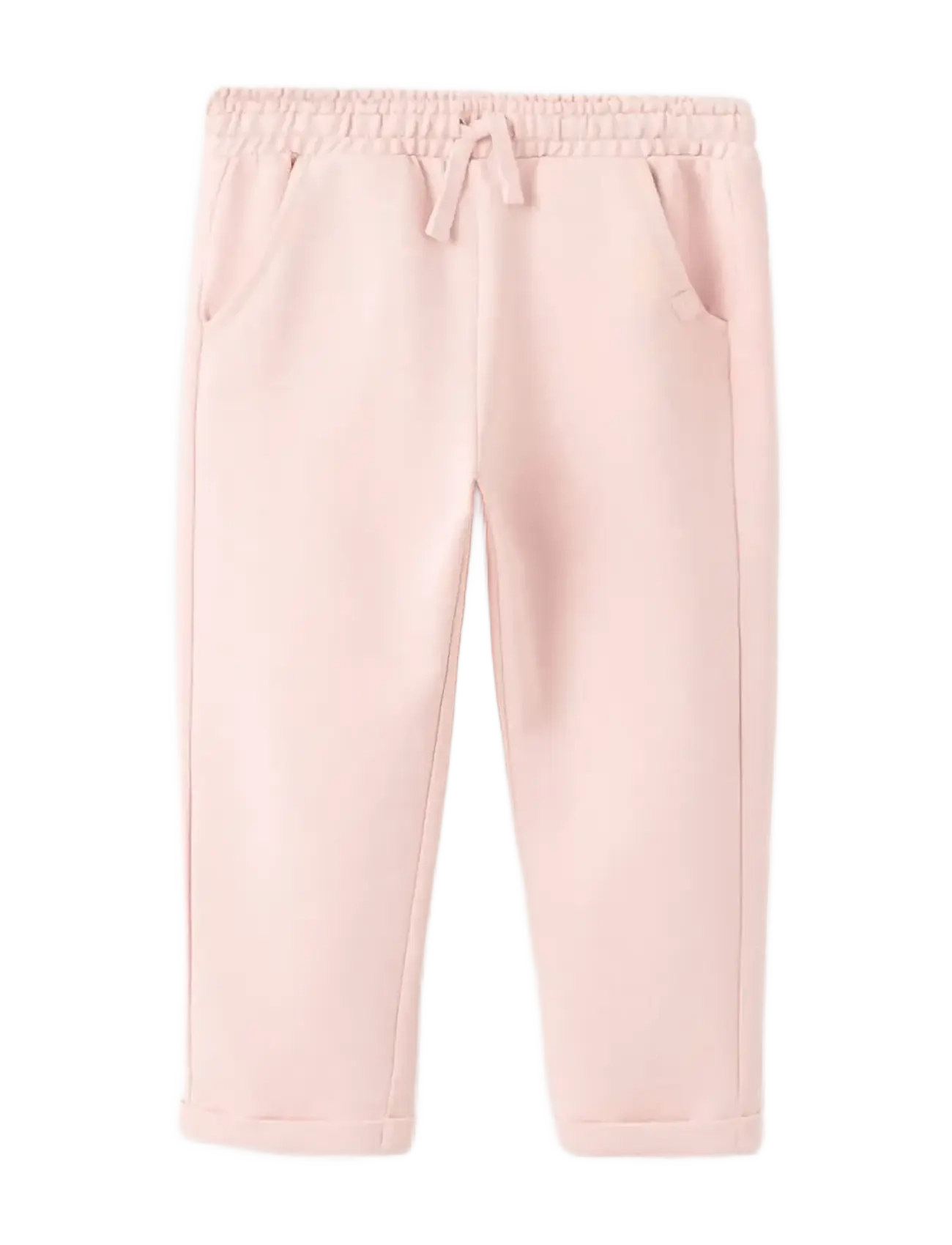 Mango Cotton drawstring joggers - Mango - PINK / pink/rose