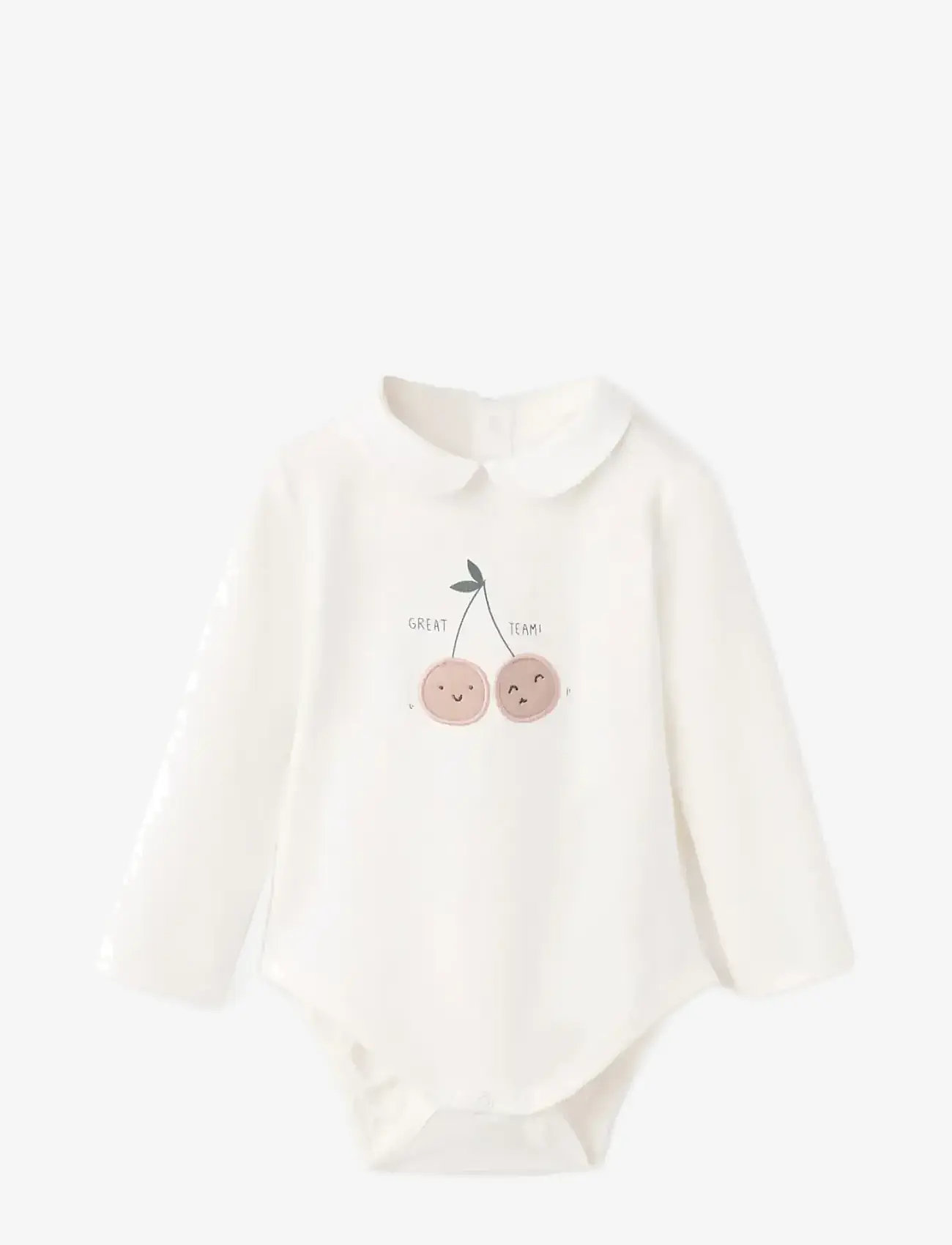 Mango - Printed cotton body - langærmede bodyer - natural white - 0