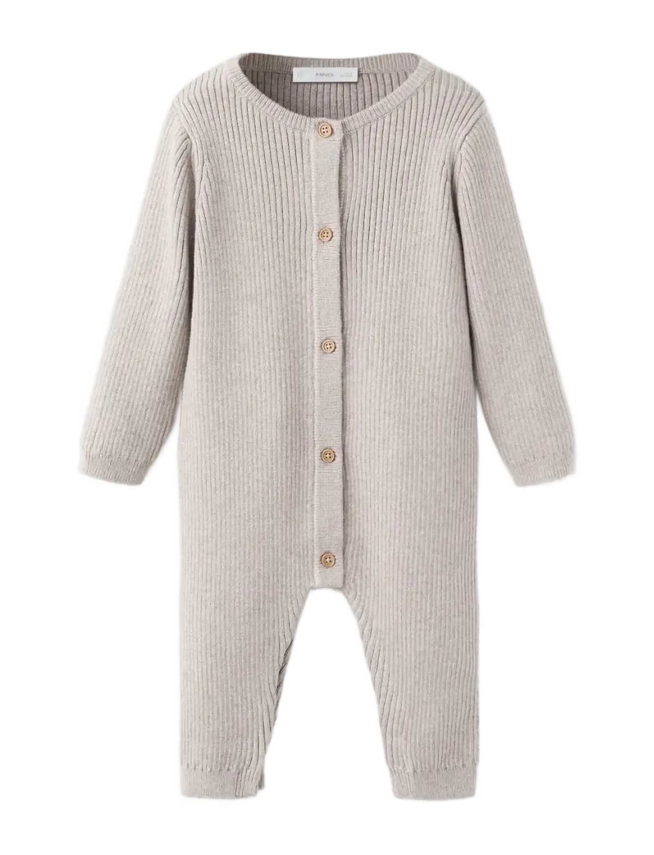 Mango Buttoned long jumpsuit - Autumn deals - LIGHT BEIGE / beige