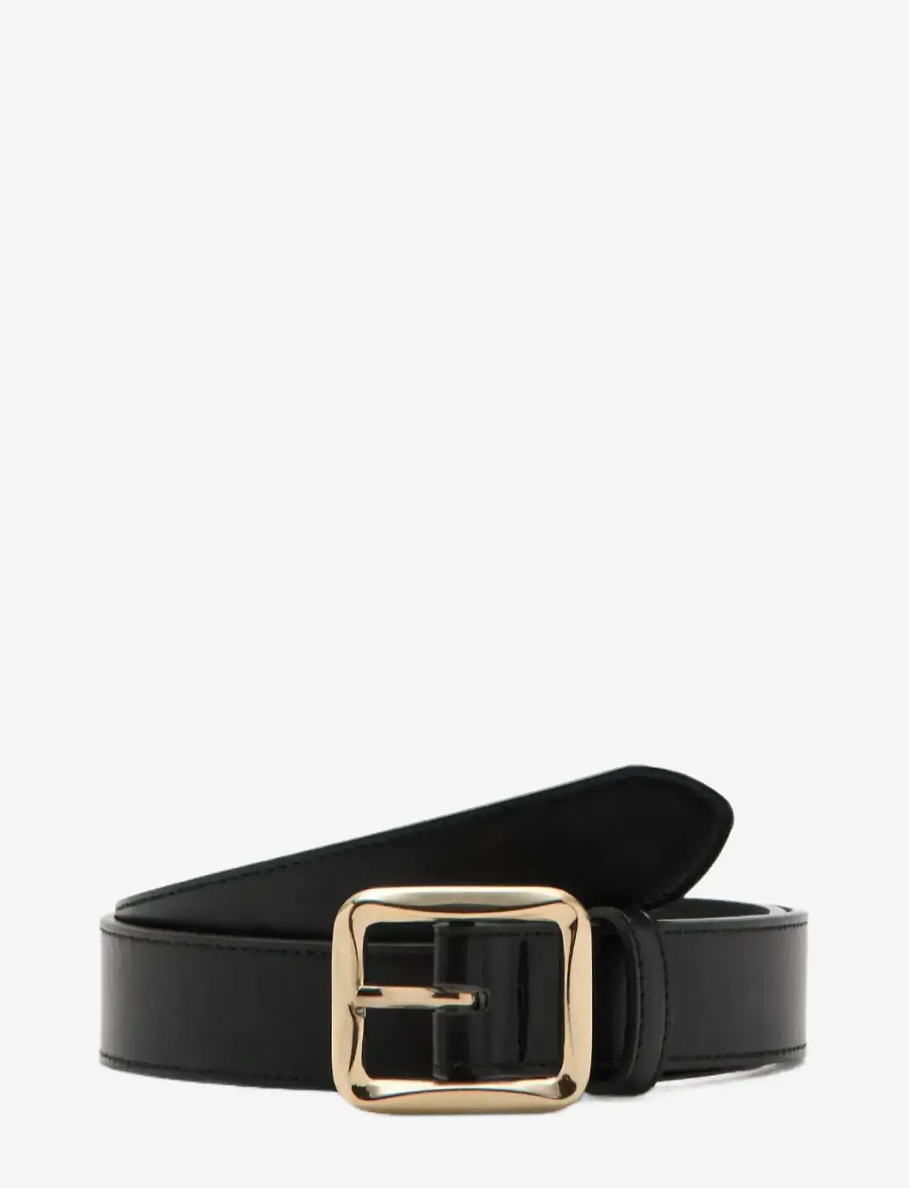 Mango - Square buckle belt - laveste priser - black - 0