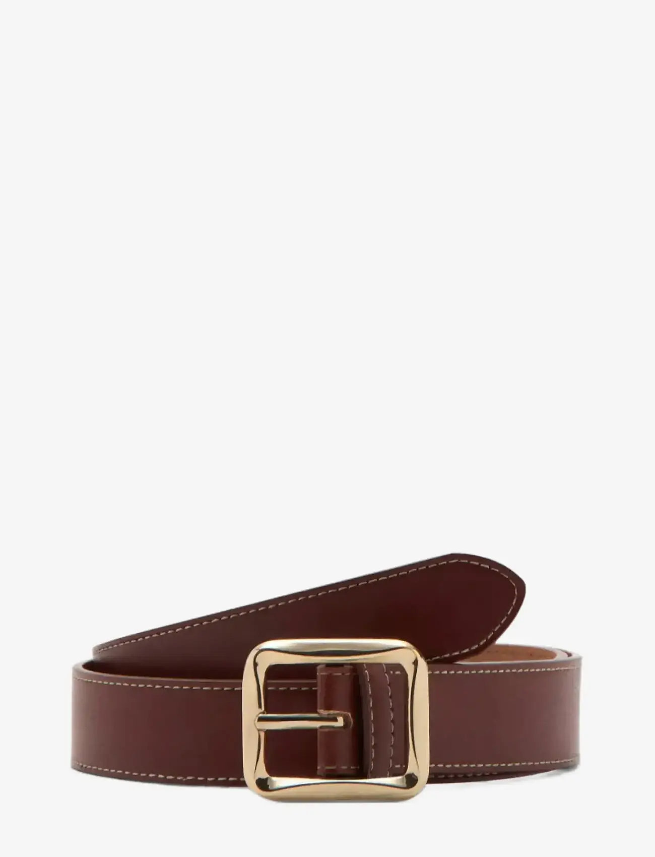 Mango - Square buckle belt - lägsta priserna - brown - 0