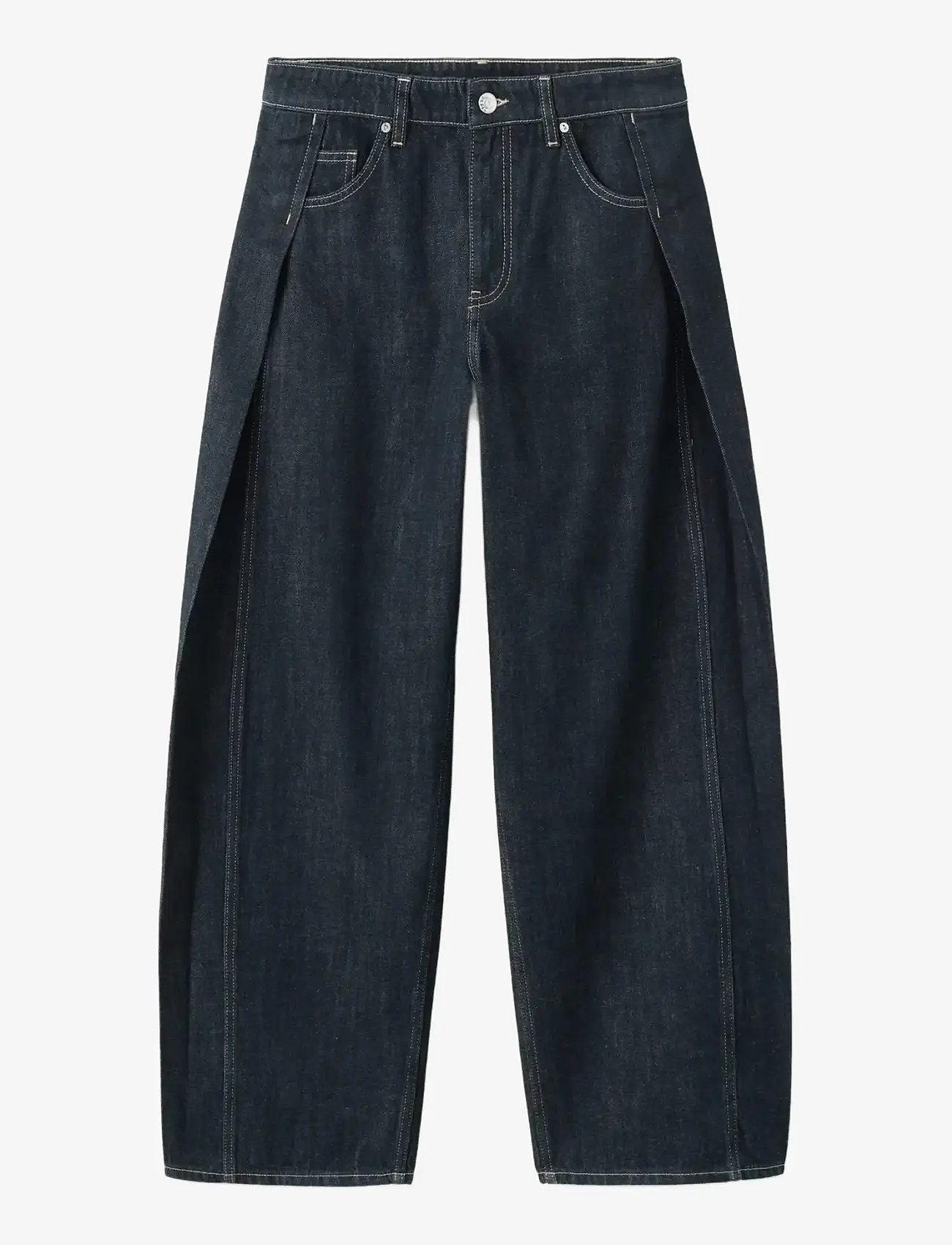 Mango - Mid-rise balloon jeans - jeans - black - 1