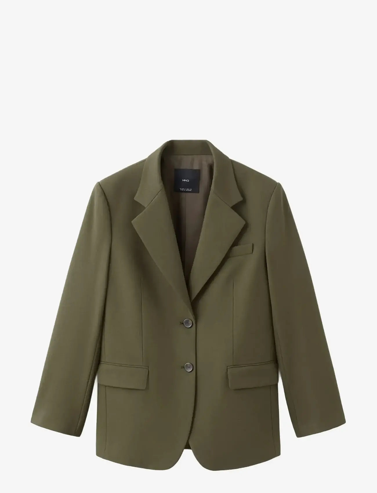Mango - Double-breasted suit jacket - enkelknäppta kavajer - beige - khaki - 1