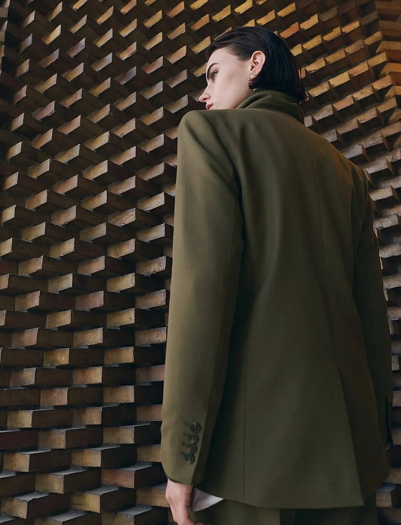 Mango - Double-breasted suit jacket - enkeltradede blazere - beige - khaki - 2