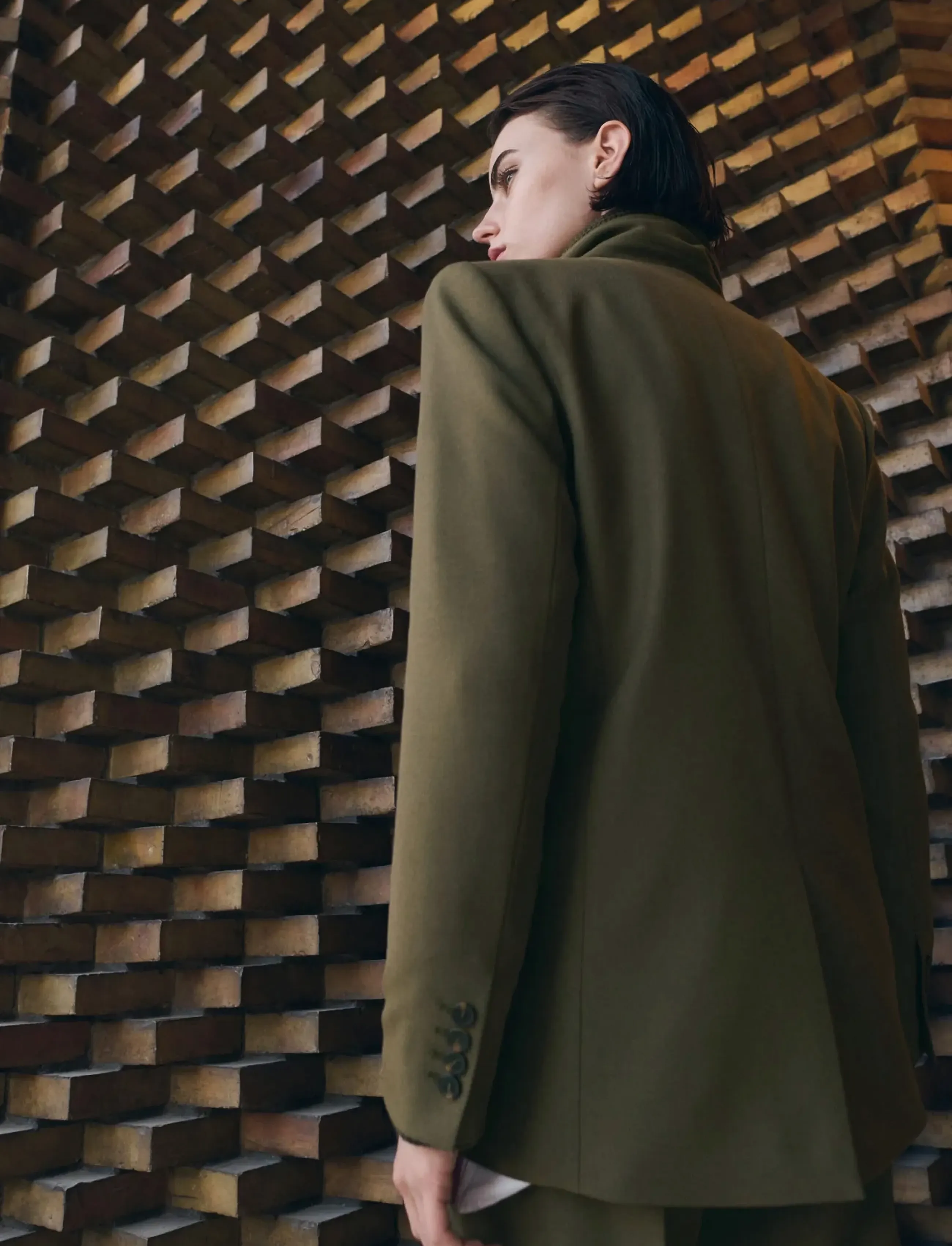 Mango - Double-breasted suit jacket - enkeltradede blazere - beige - khaki - 2