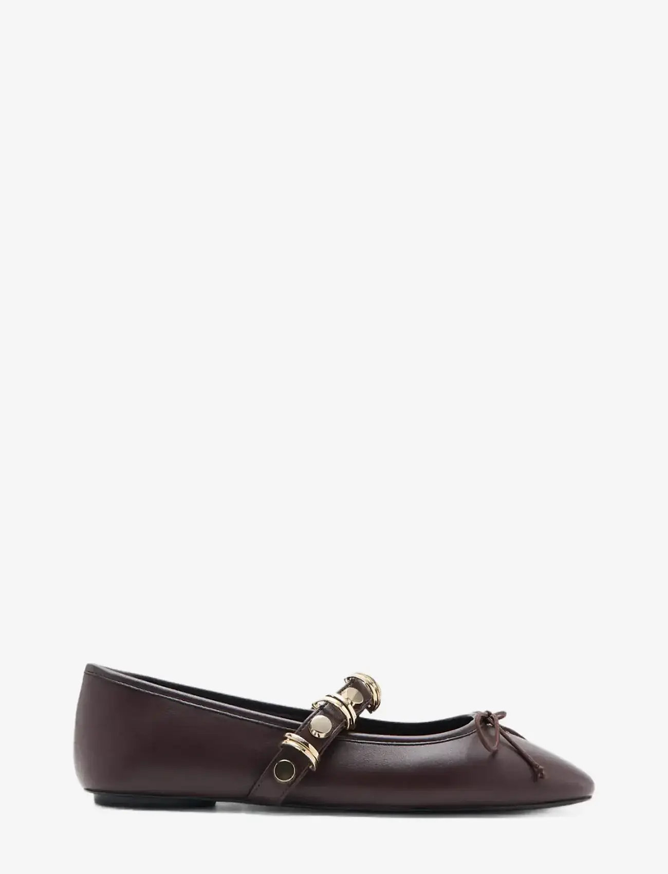 Mango - Ballet pump with metallic strap details - spesielle anledninger - dark red - 0