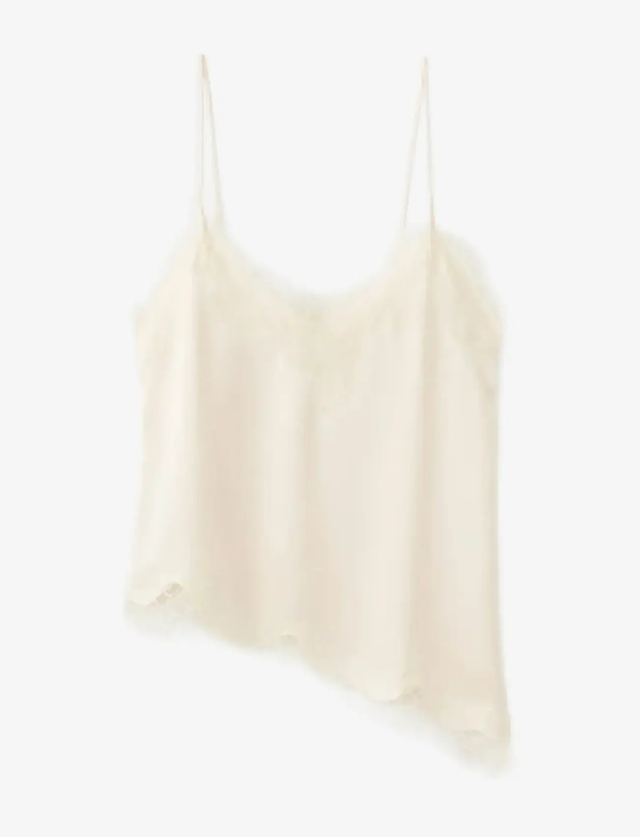 Mango - Lace top - tanktops - light beige - 1