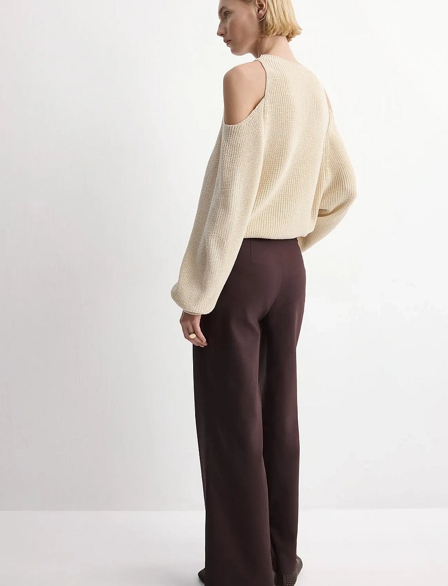Mango - Straight trousers with jewel buttons - hose mit geradem bein - dark red - 2