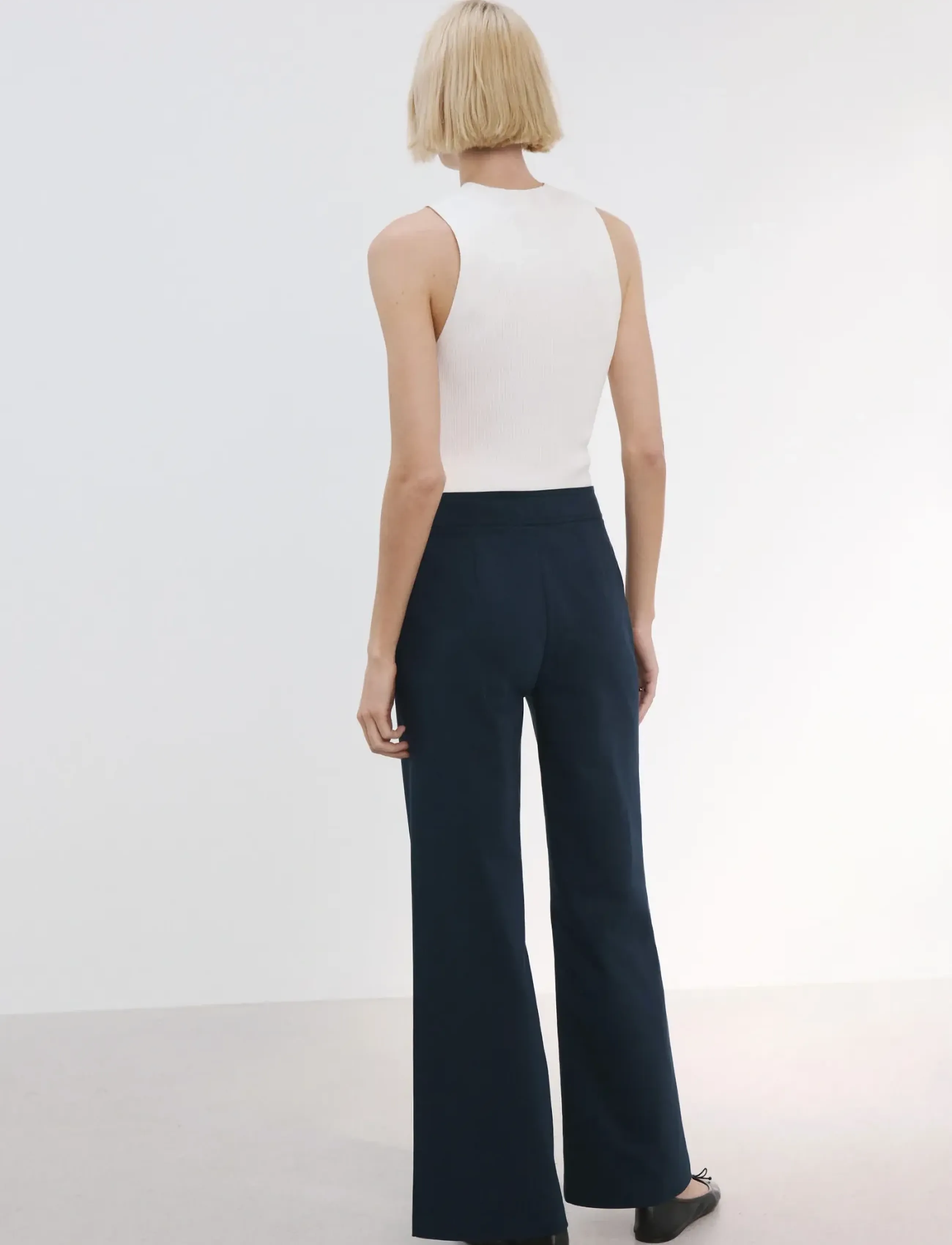 Mango - Straight trousers with jewel buttons - bukser med lige ben - navy - 2