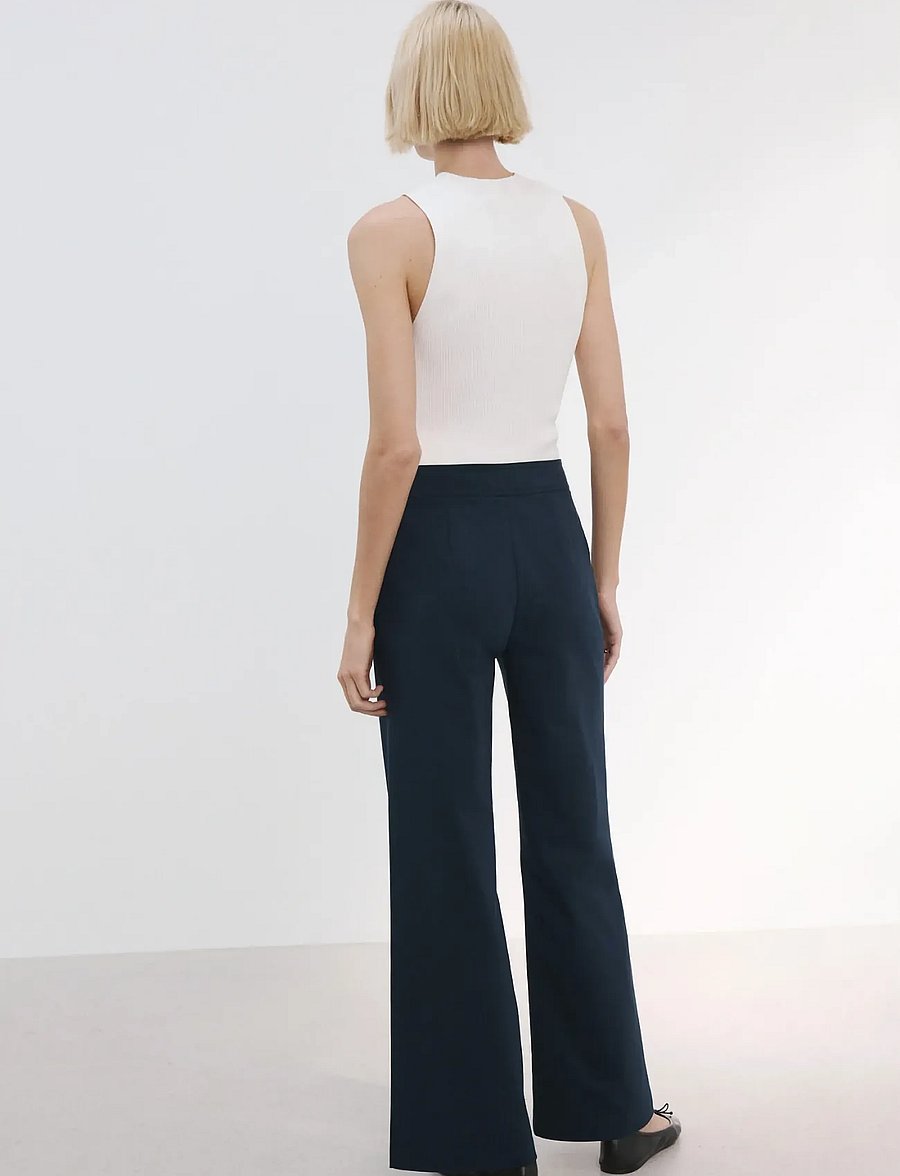 Mango - Straight trousers with jewel buttons - bukser med lige ben - navy - 2