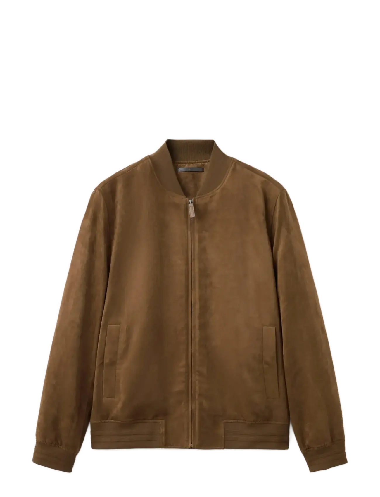MANGO Wildleder-Effect Bomber Jacke Braun - L - Herren