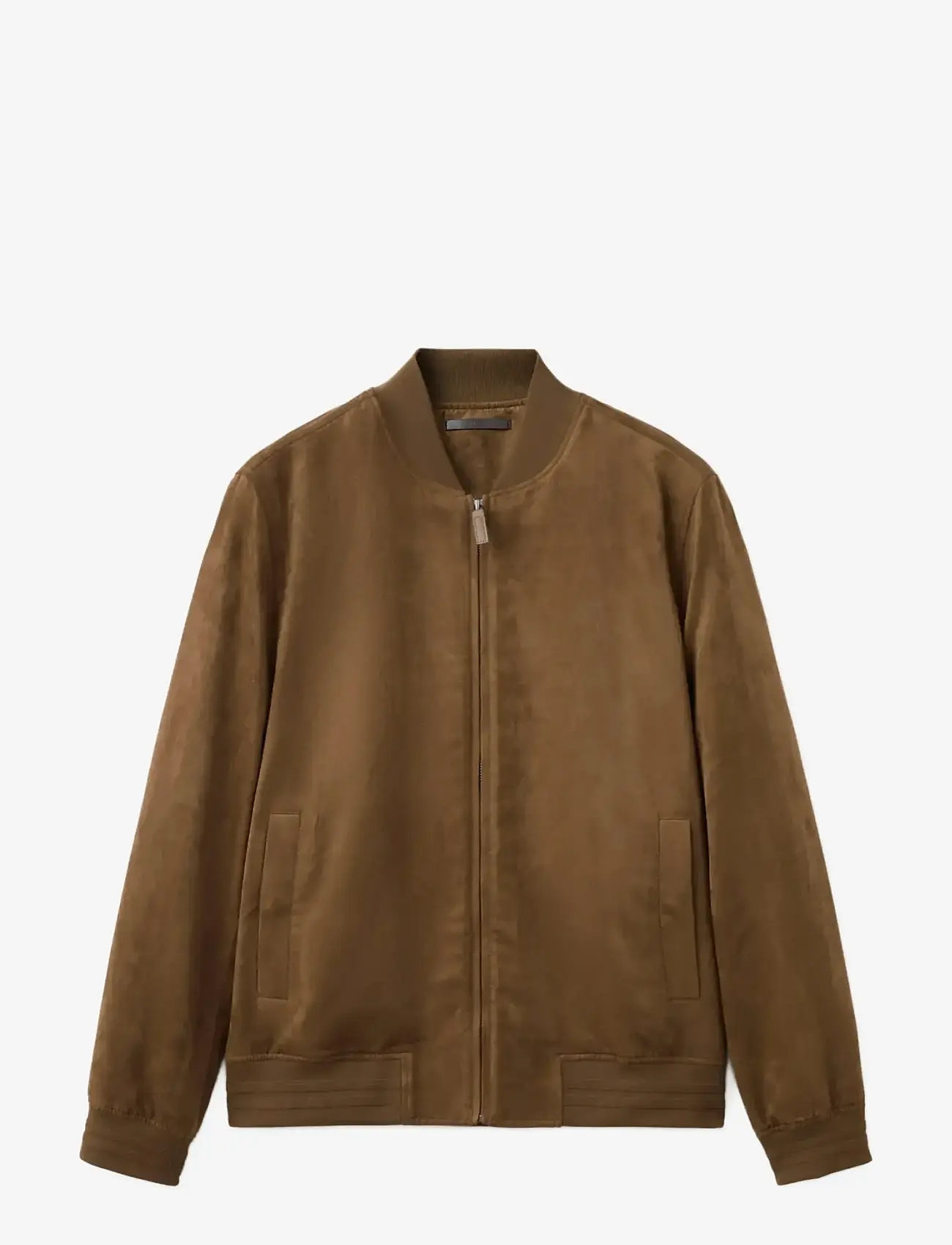Mango - Suede-effect bomber jacket - frühlingsjacken - dark brown - 1
