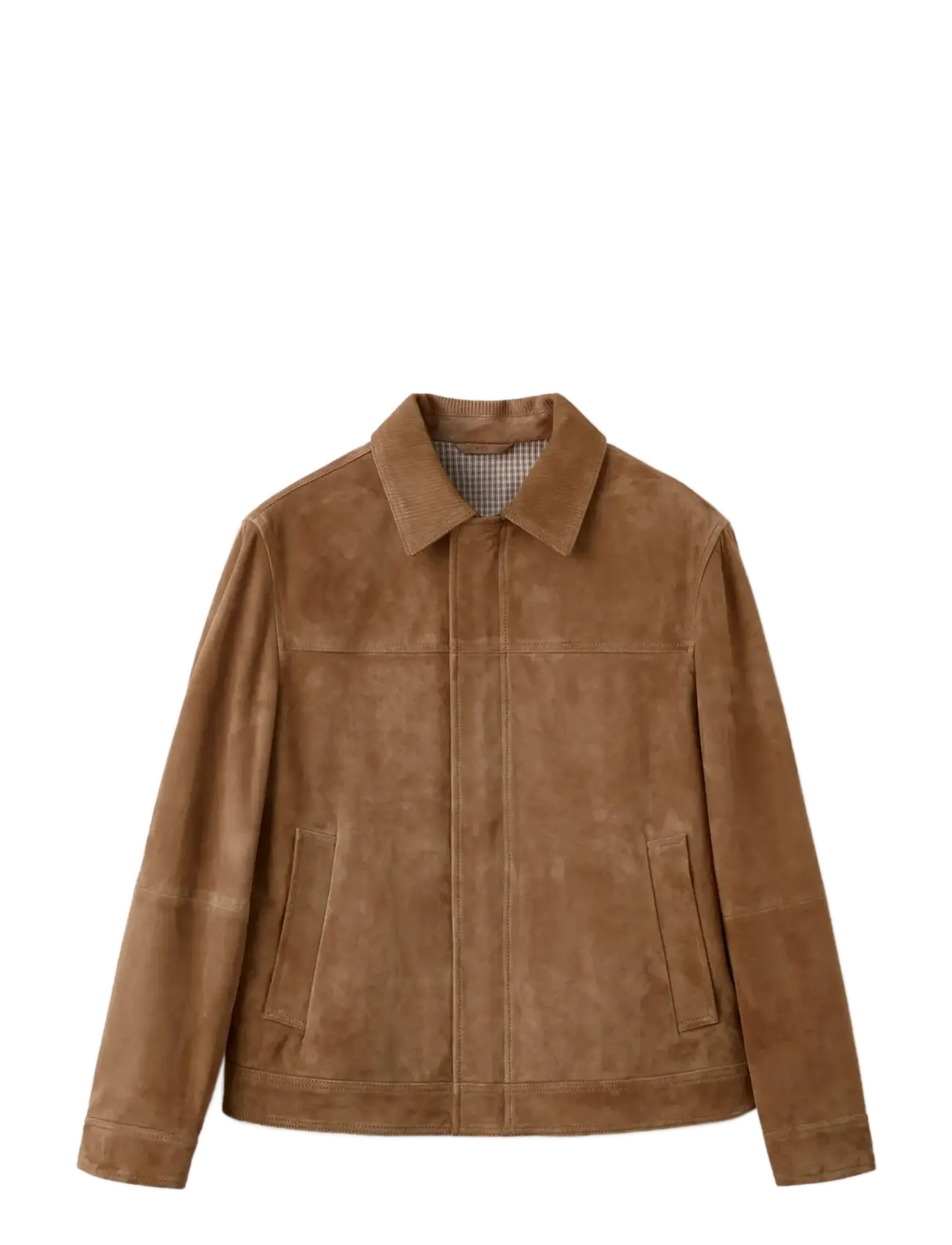 MANGO 100% Leder Jacke With Pockets Braun - XXL - Herren