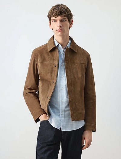 100% Leather Jacket With Pockets - LæDerjakker