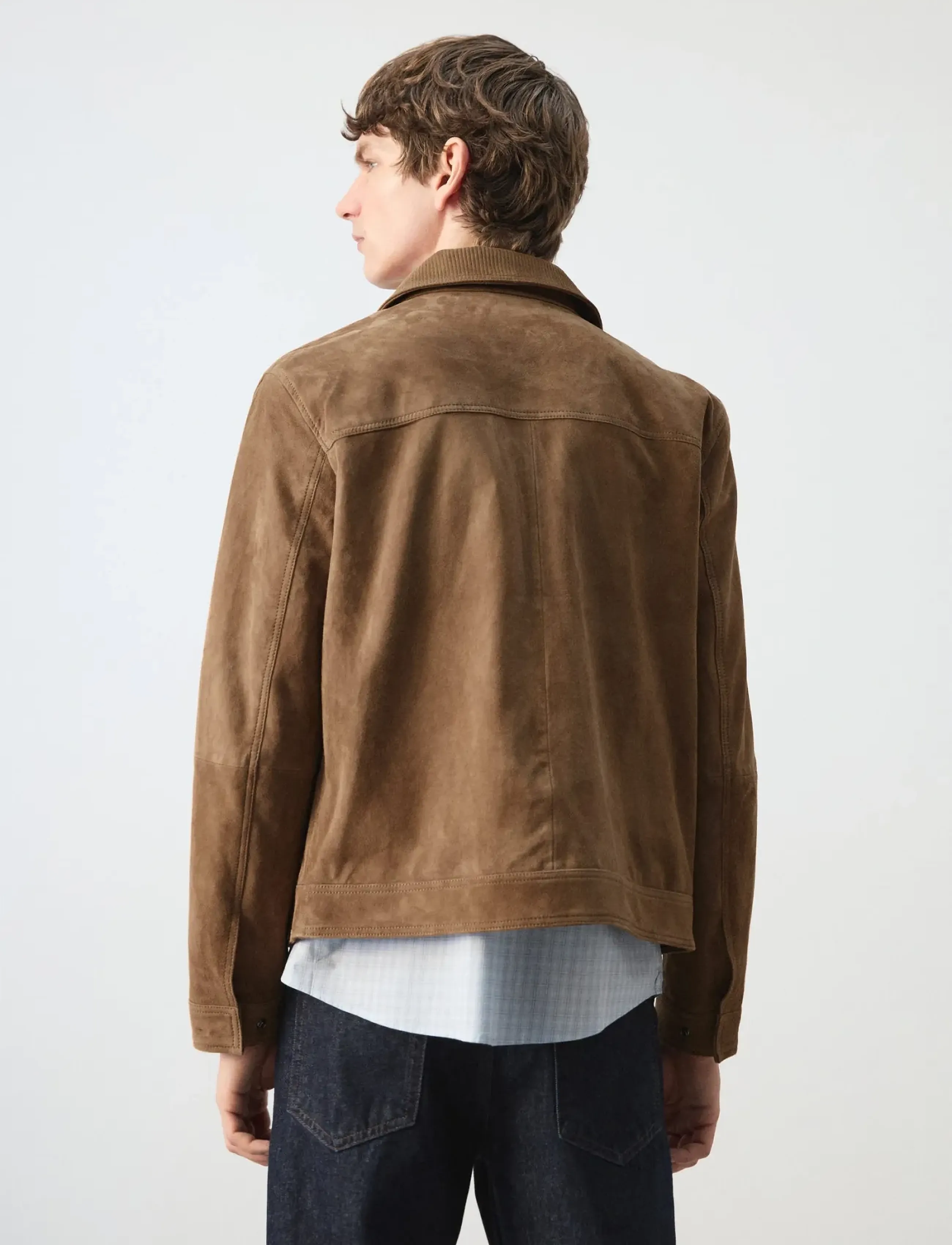 Mango - 100% leather jacket with pockets - overtøj - dark brown - 2
