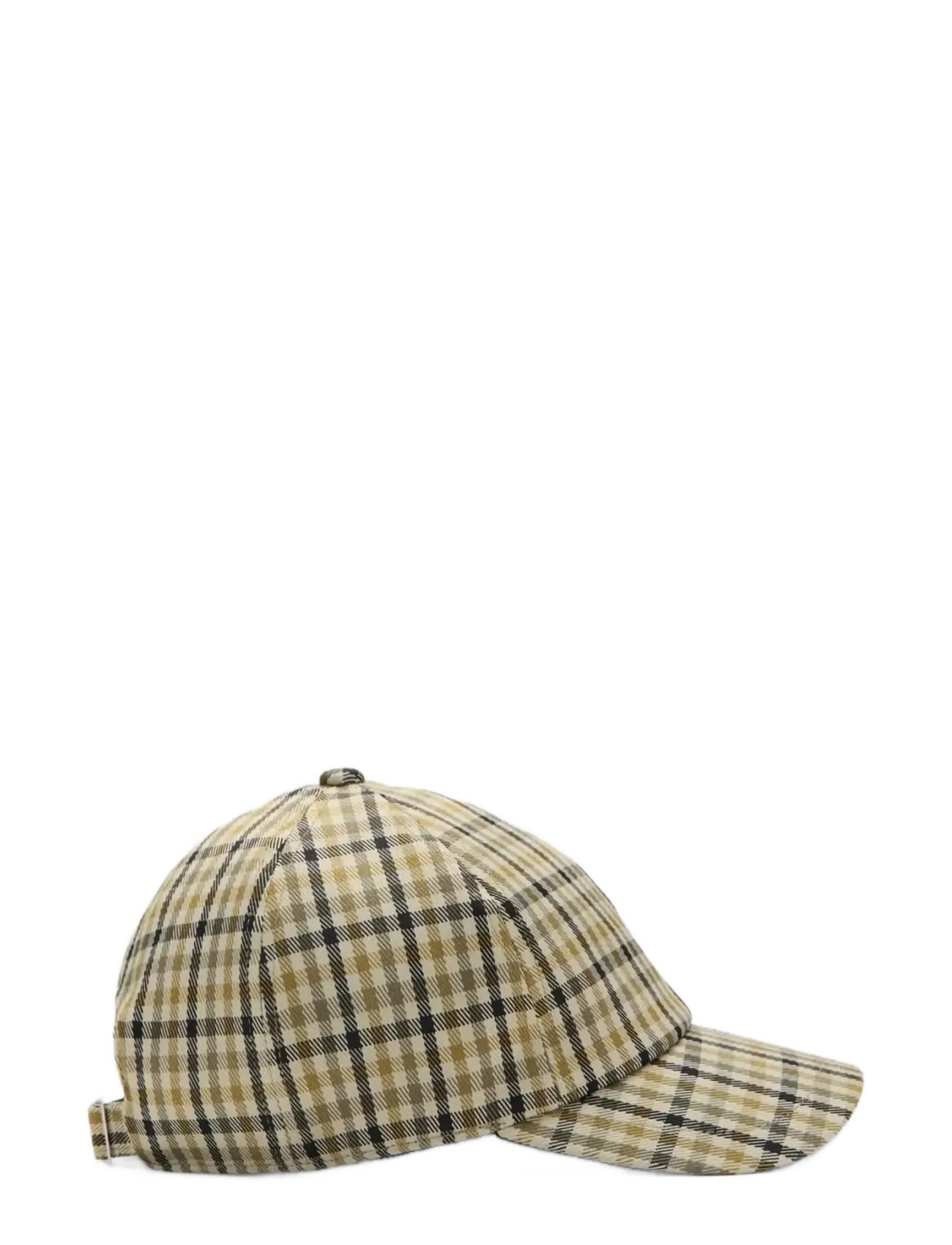 Mango Cap with check visor - Mango - MEDIUM BROWN / multi
