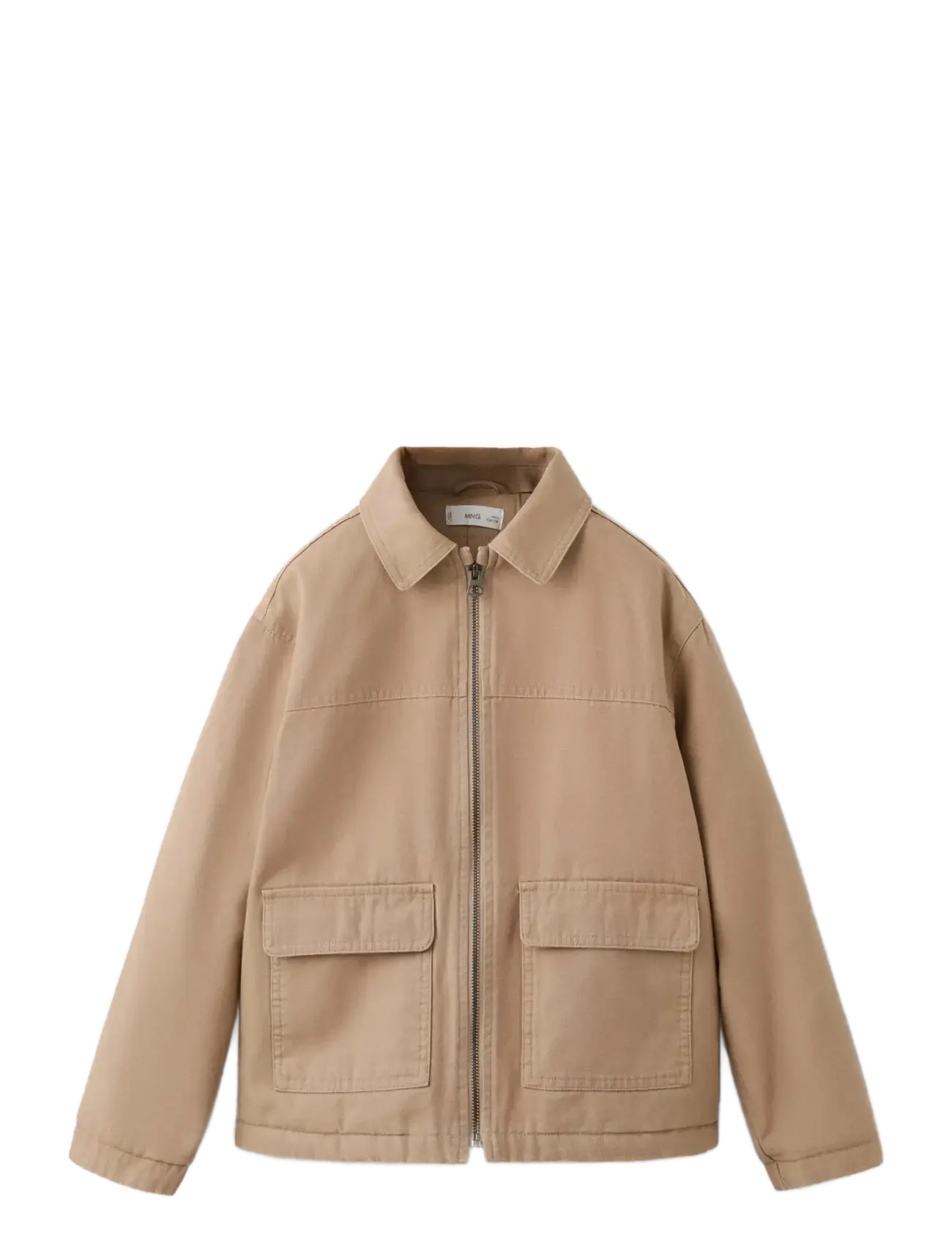 MANGO Twill Jacke With Pockets Beige - 146 - Kinder