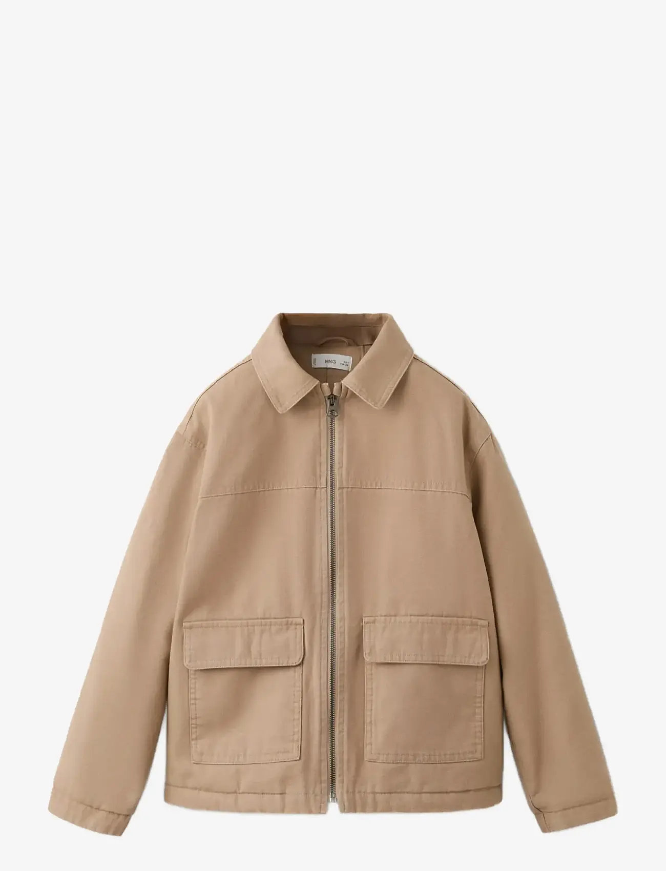 Mango - Twill jacket with pockets - lette jakker - light beige - 1