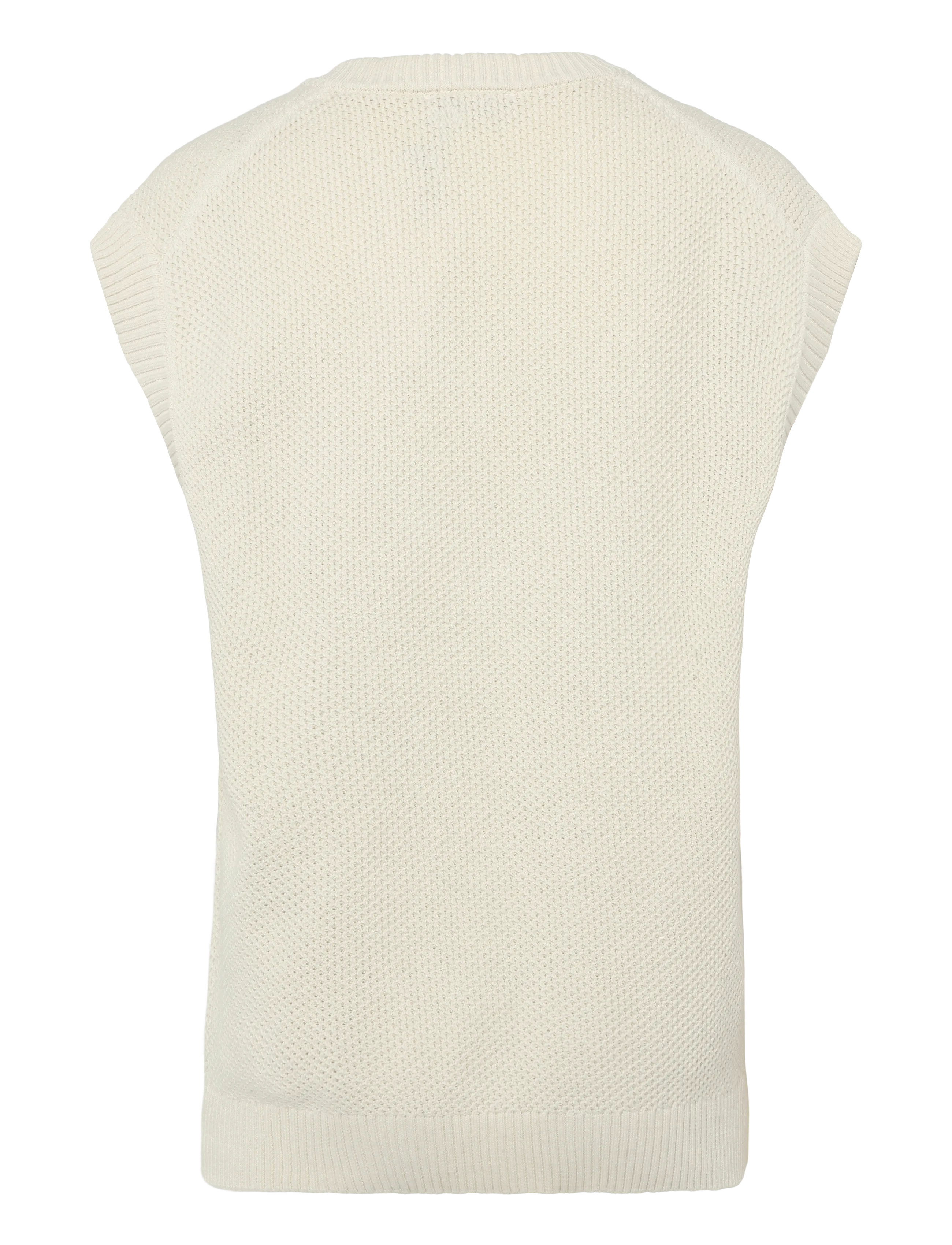 Mango - Microstructure knit gilet - light beige - 2
