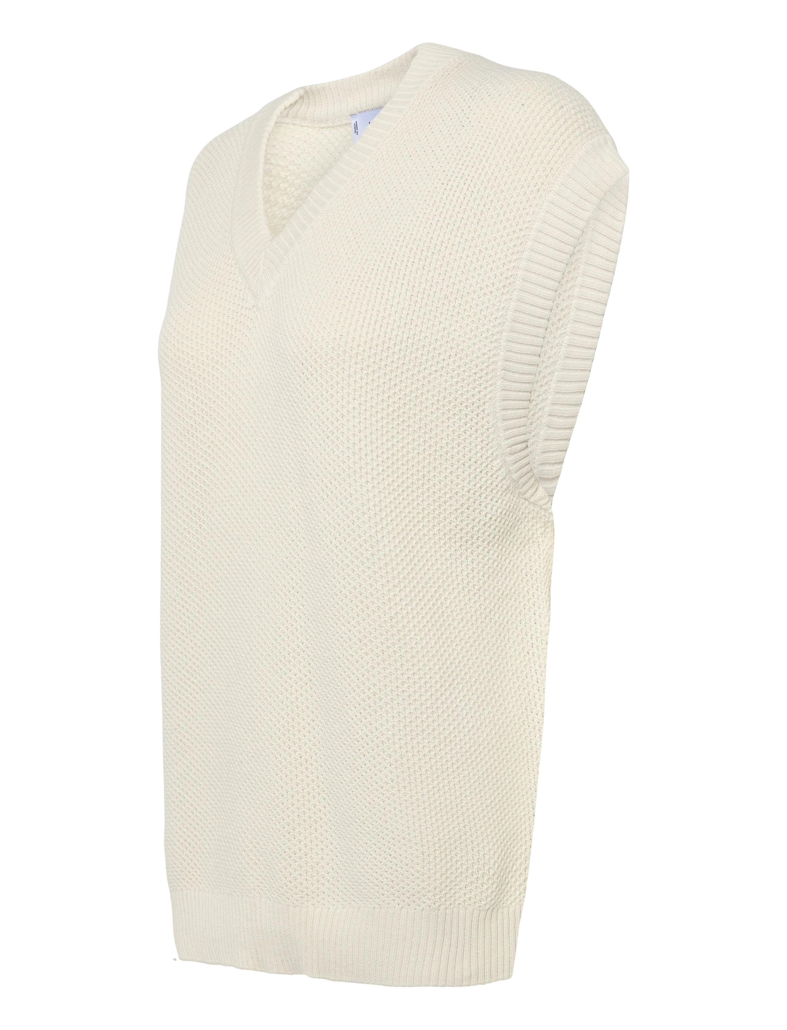 Mango - Microstructure knit gilet - light beige - 3