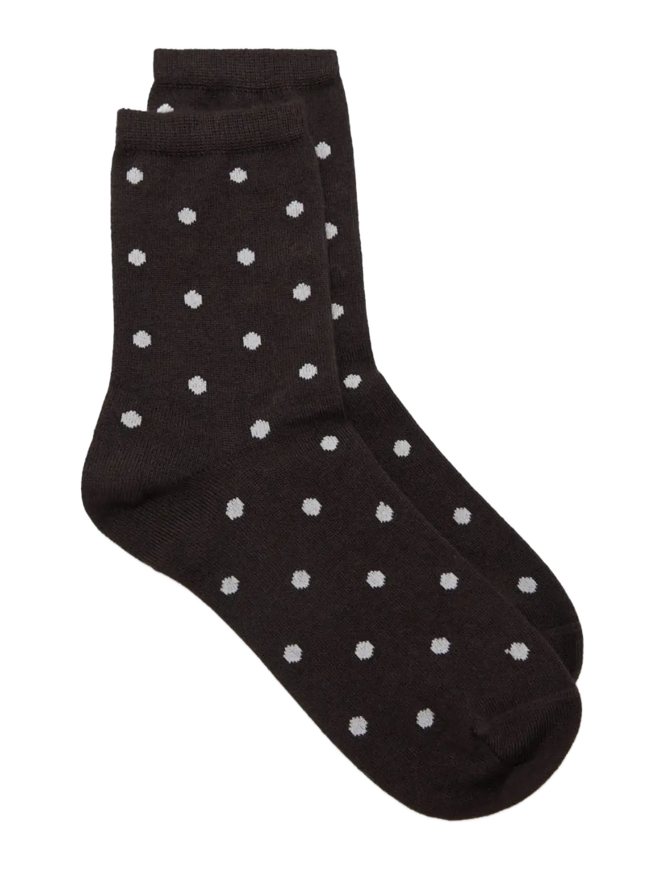 Mango Polka dot socks - One Size - Strømper - DARK BROWN / brown