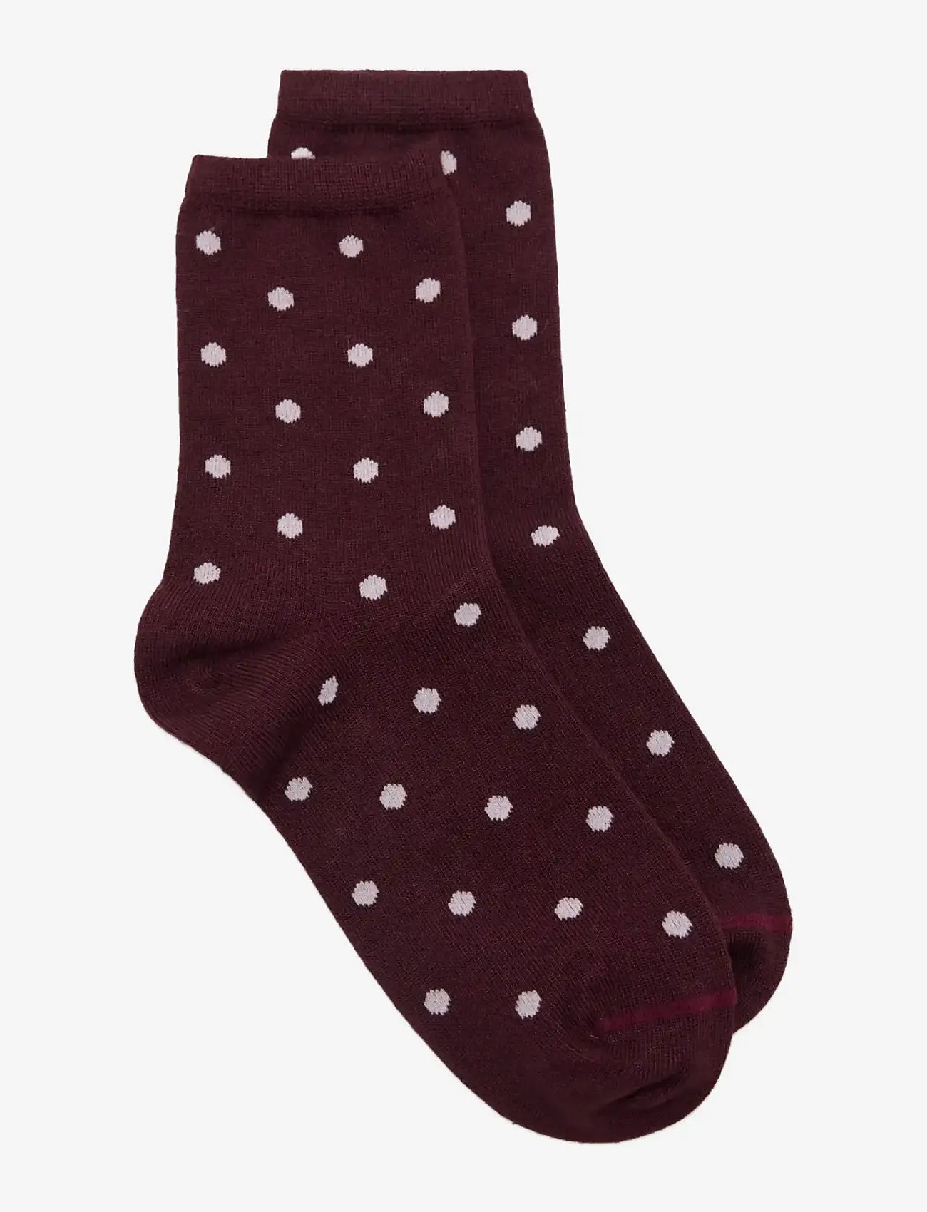 Mango - Polka dot socks - kashmir - dark red - 0