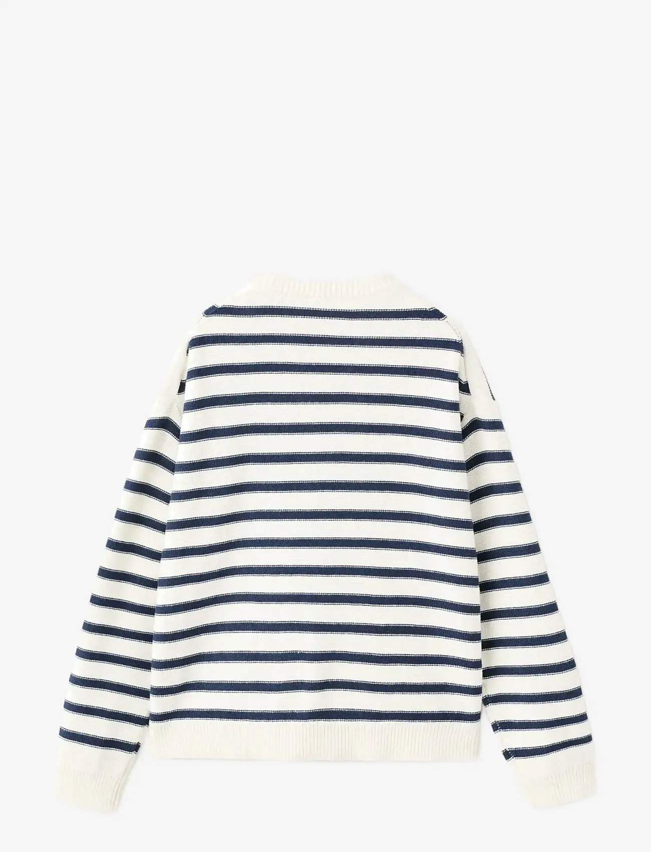 Mango - Knit striped sweater - trøjer - natural white - 1