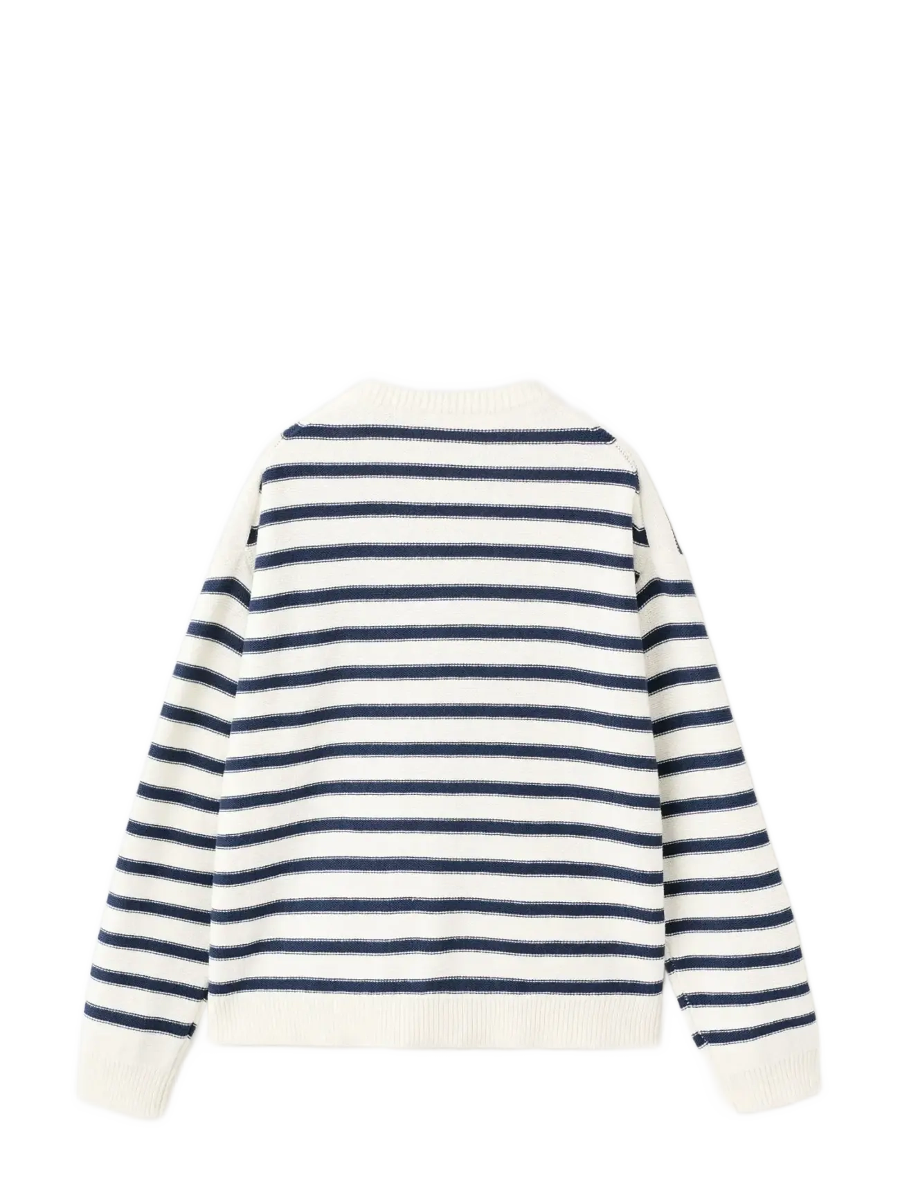 Mango - Knit striped sweater - stickade tröjor - natural white - 1