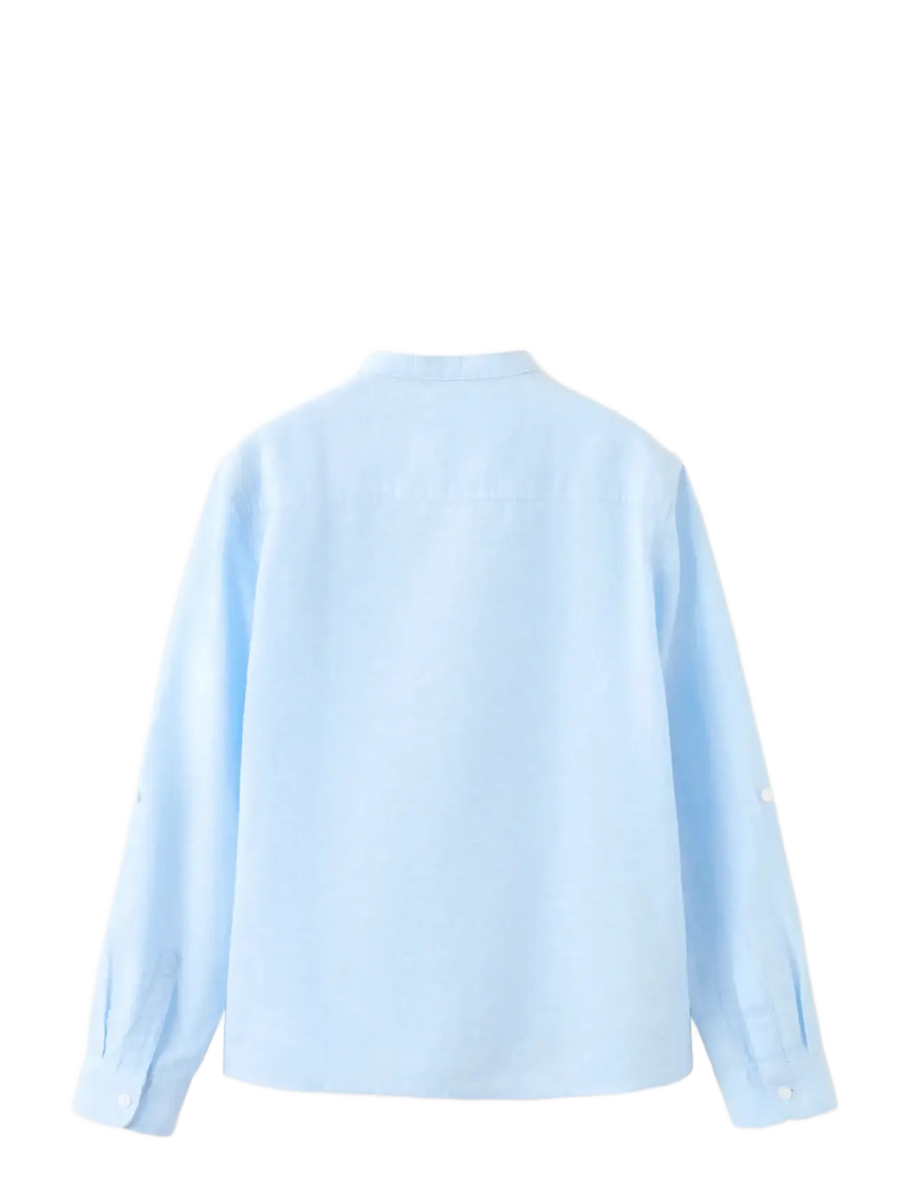 Mango - Linen-blend shirt - langärmlige hemden - lt-pastel blue - 1