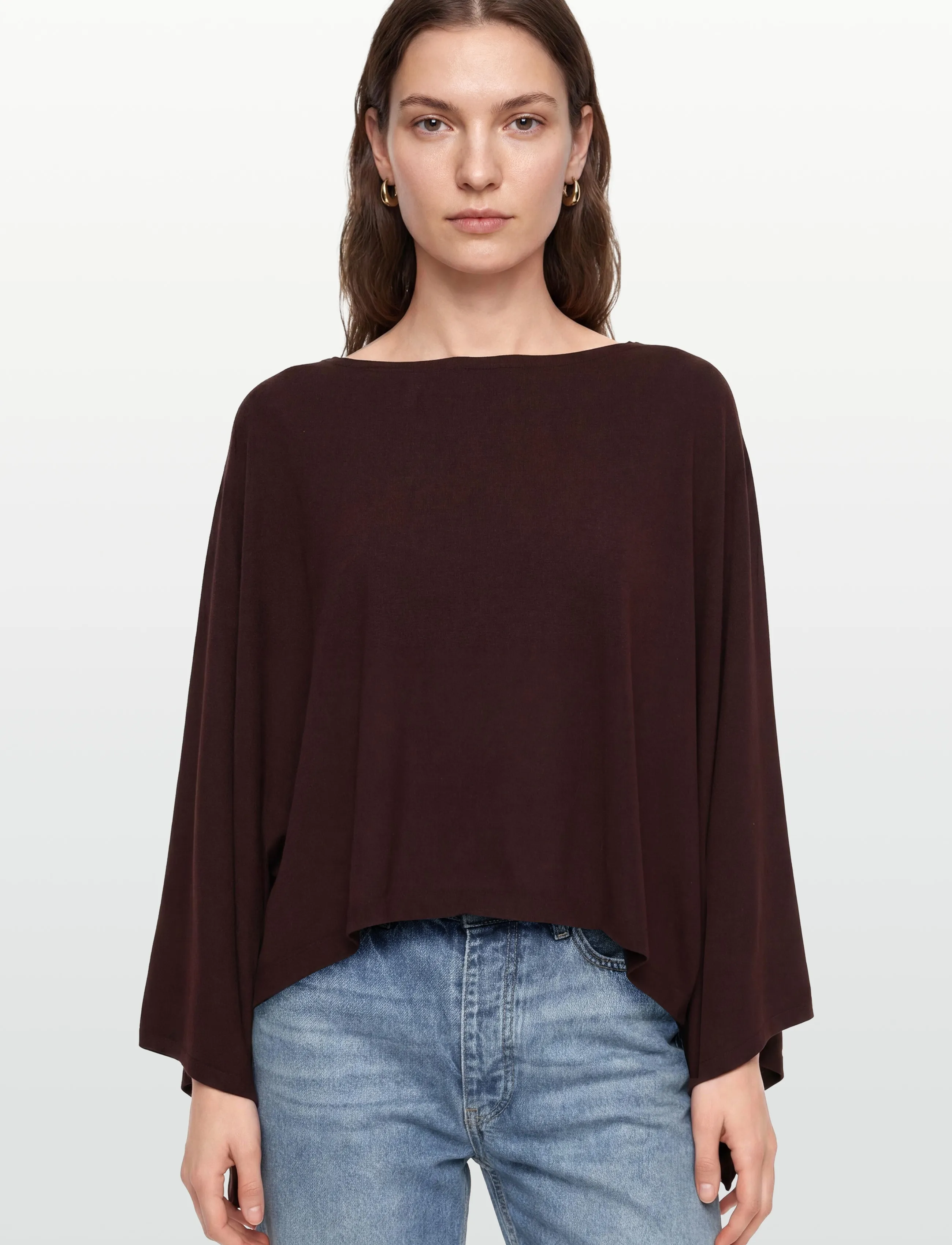Asymmetrical Knitted Cape 2