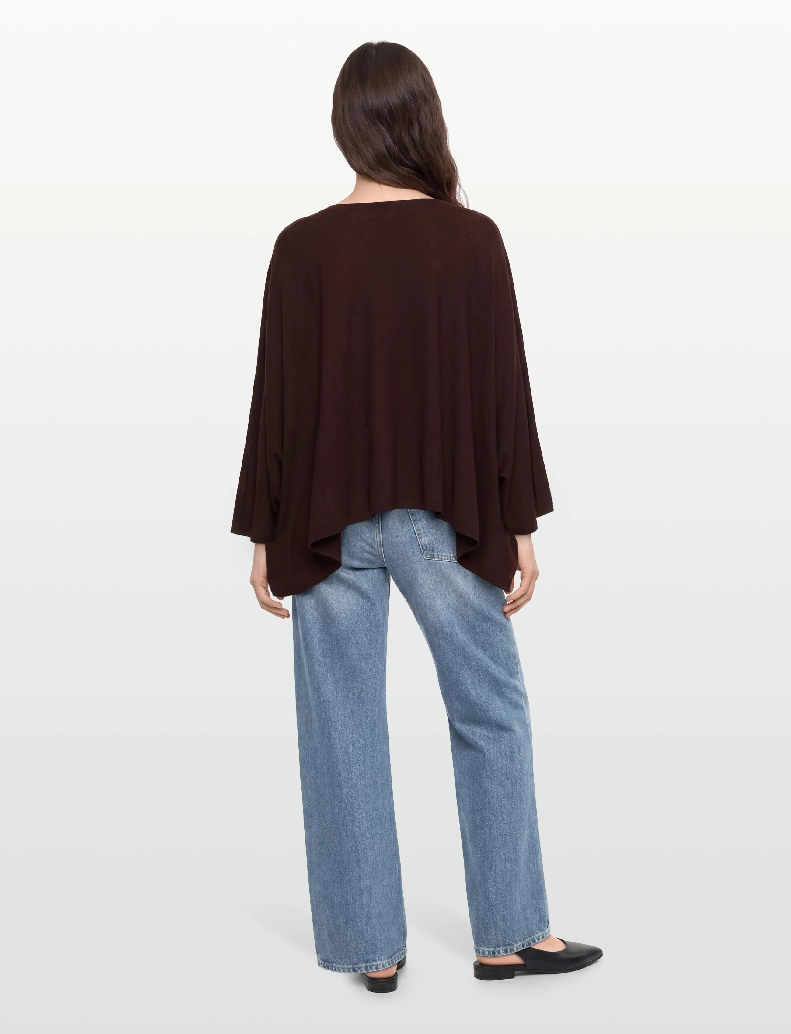 Asymmetrical Knitted Cape 3