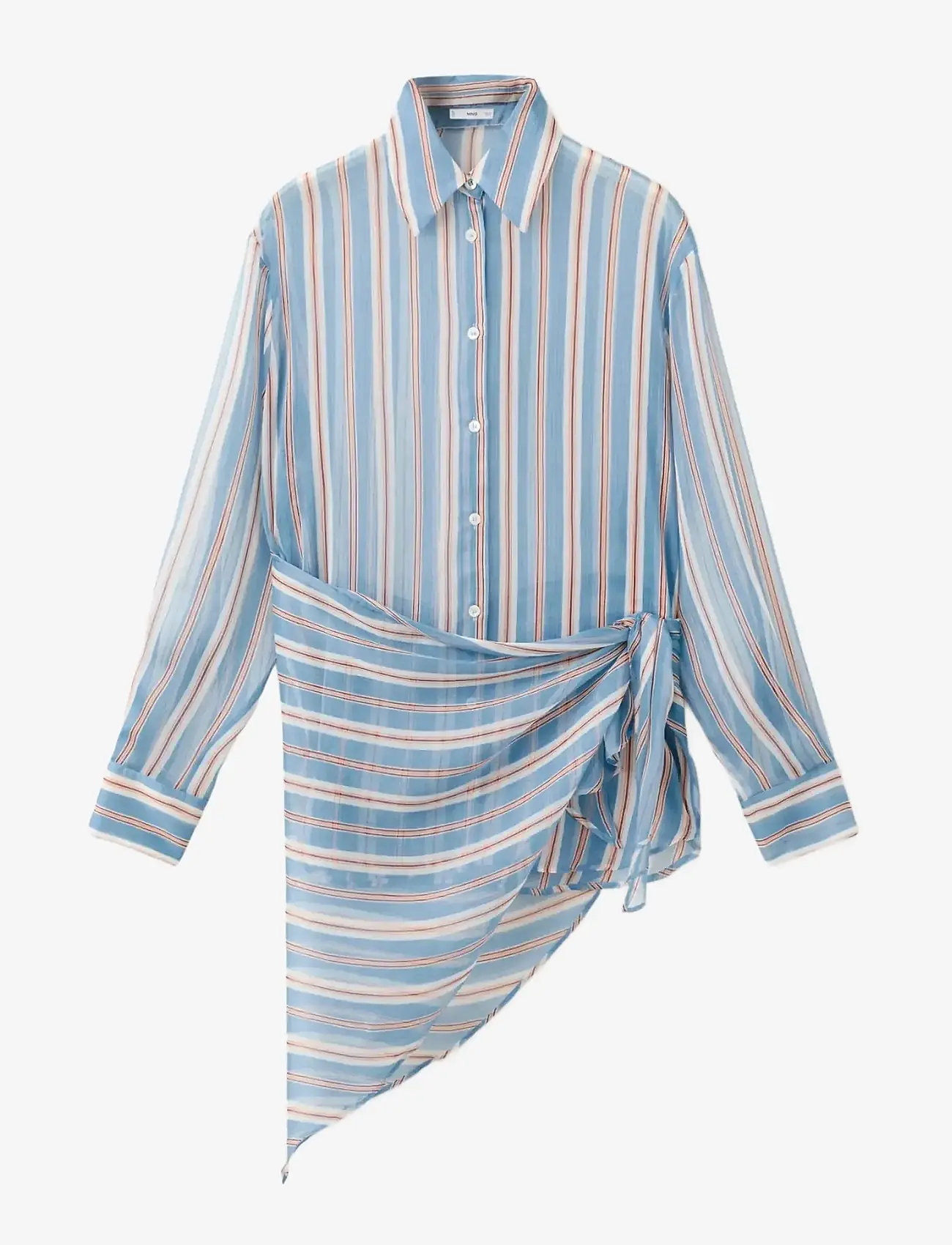 Mango - Striped handkerchief shirt - pikkade varrukatega särgid - medium blue - 1