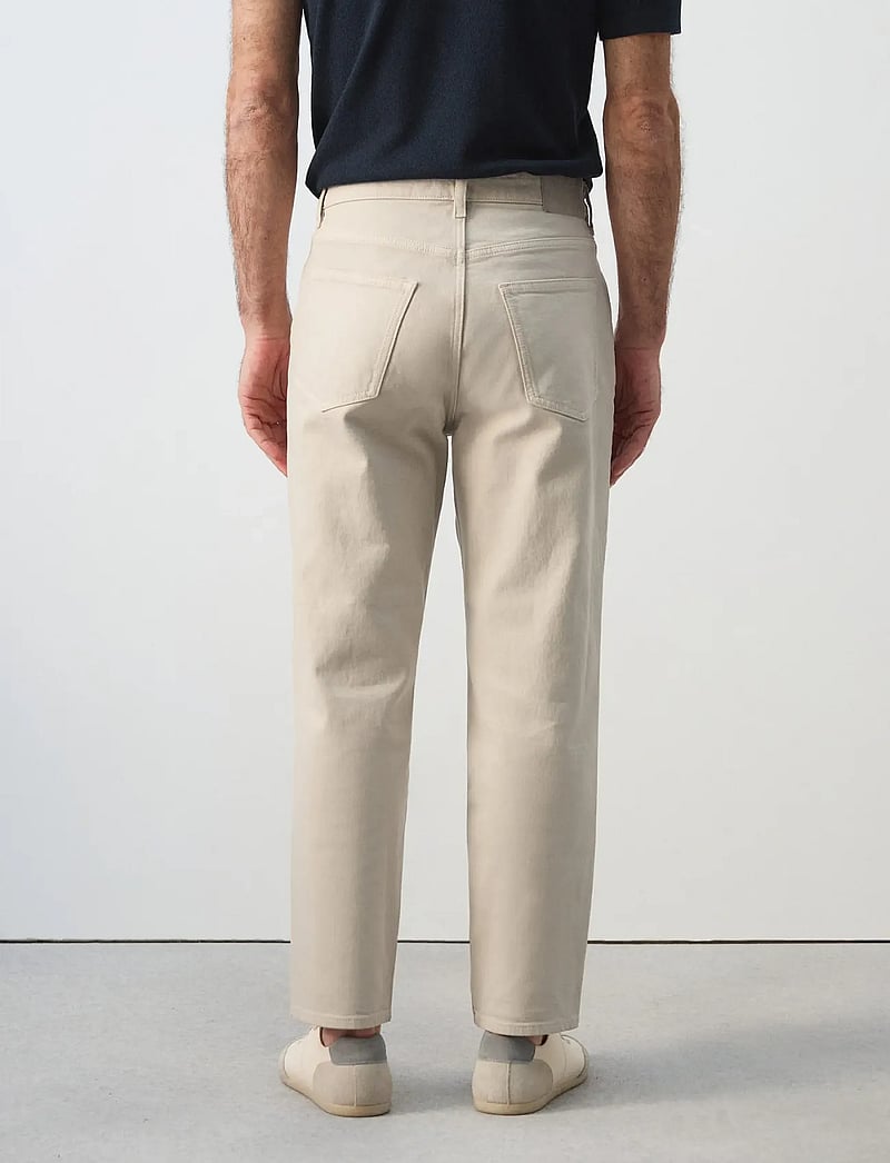 Mango - Ben cropped tapered-fit jeans - tapered jeans - lt pastel brown - 2