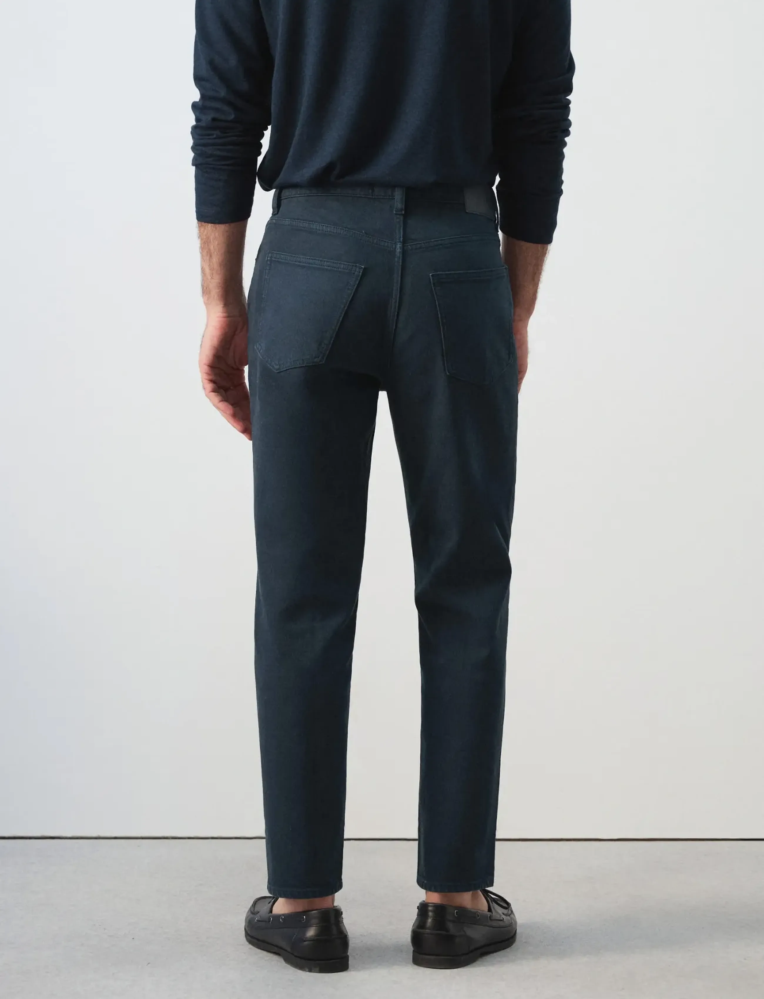 Mango - Ben cropped tapered-fit jeans - hosen & jeans - navy - 2