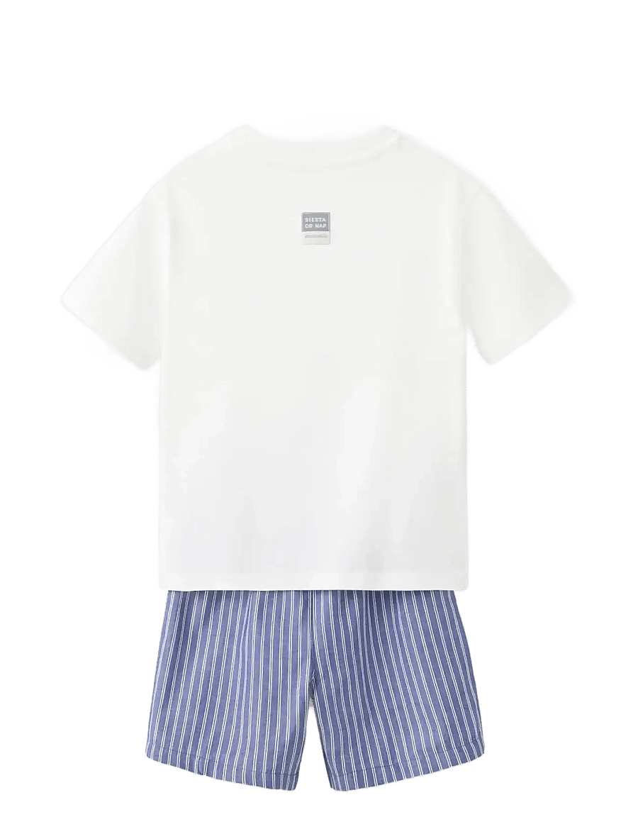 Mango - Striped short pyjamas - pyjamasset - natural white - 1