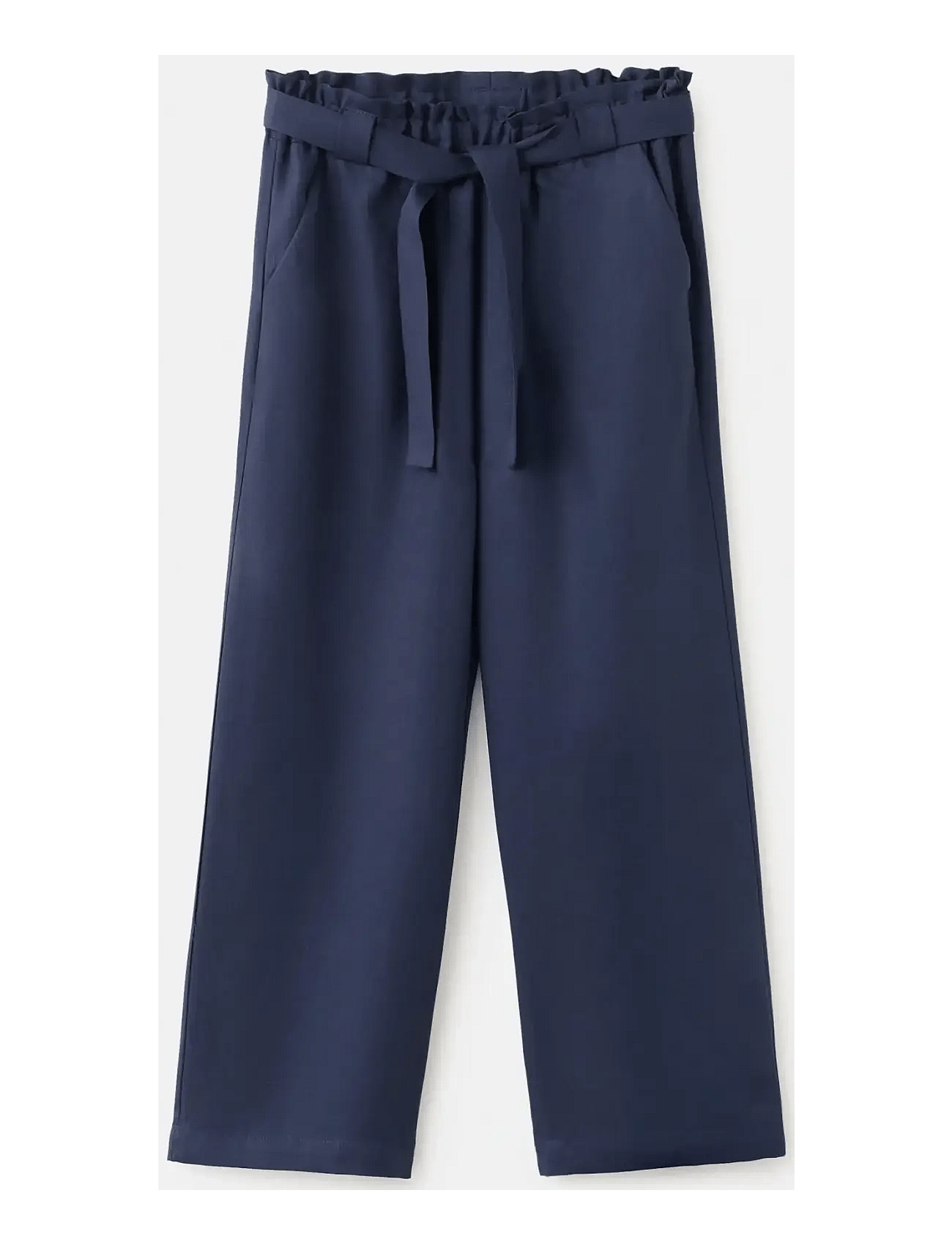 Lyocell tie-waist trousers