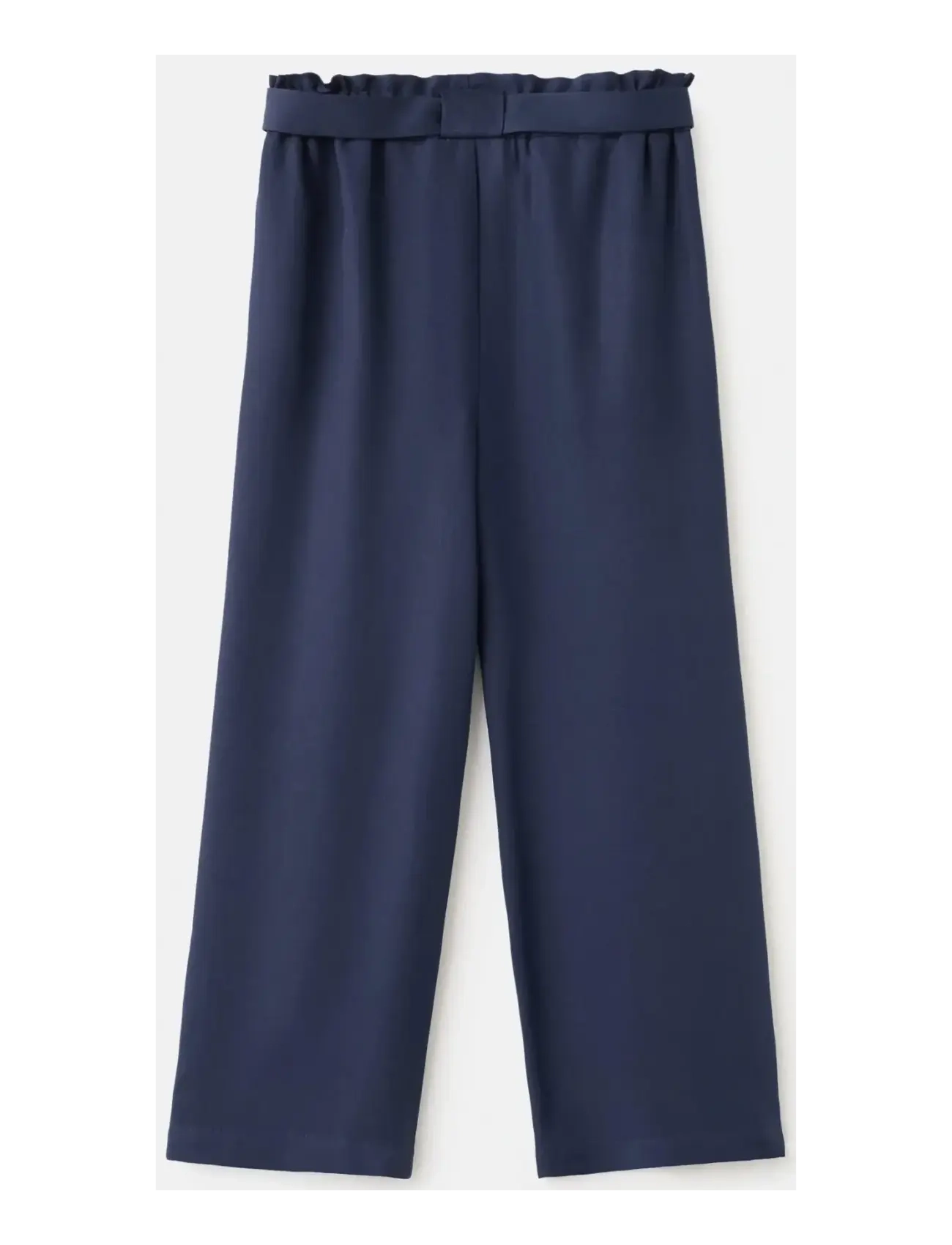 Mango - Lyocell tie-waist trousers - byxor - navy - 1
