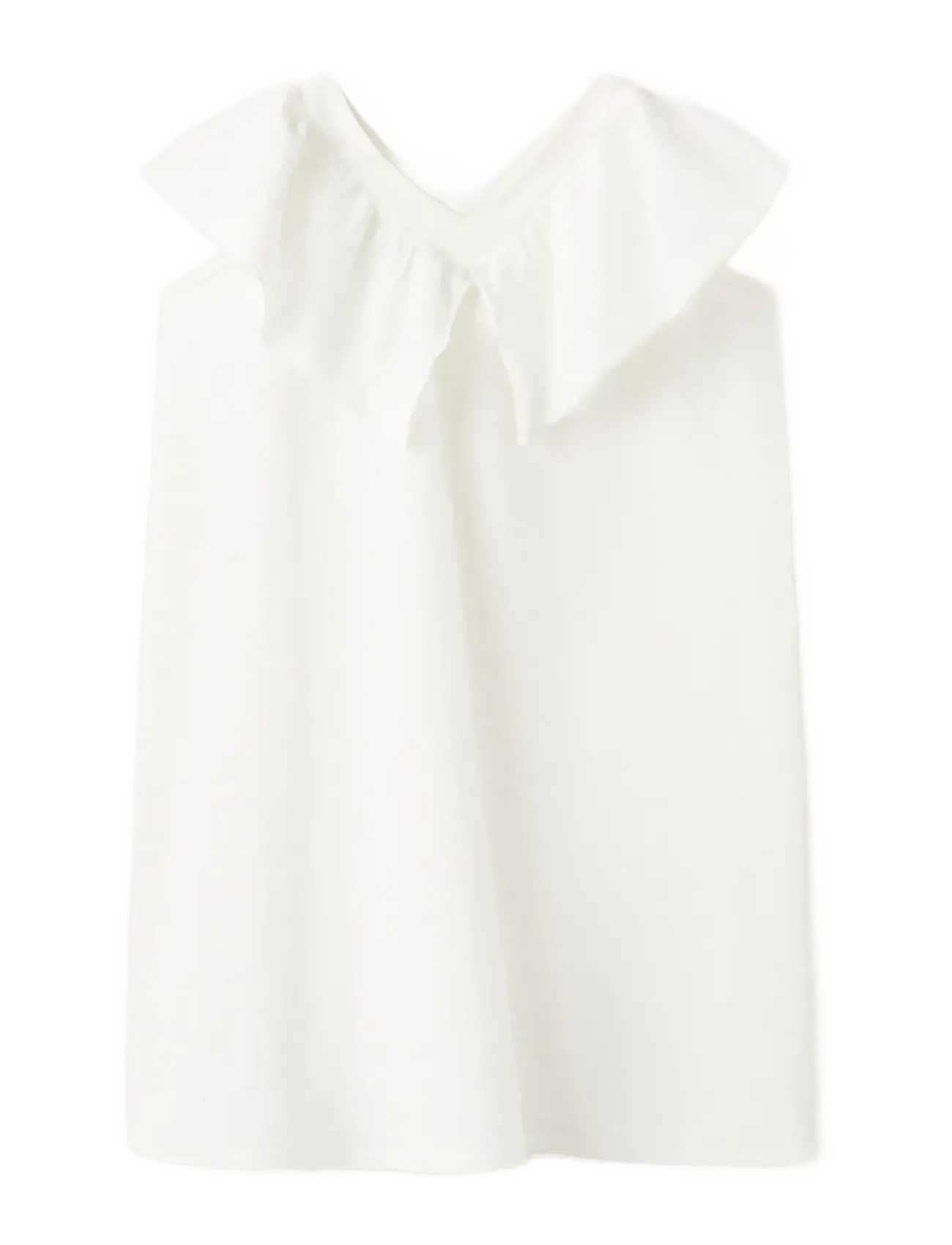 Mango Short ruffled dress - Inspiration - NATURAL WHITE / white
