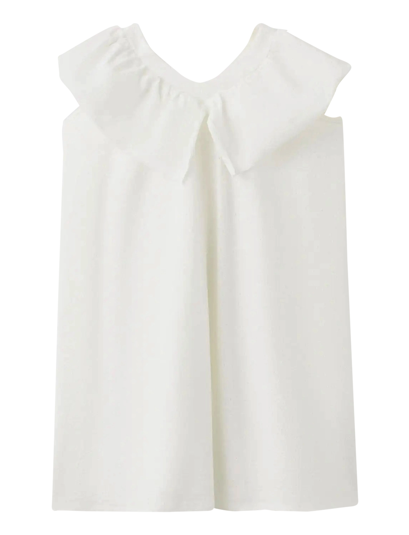 Mango - Short ruffled dress - Ærmeløse hverdagskjoler - natural white - 1